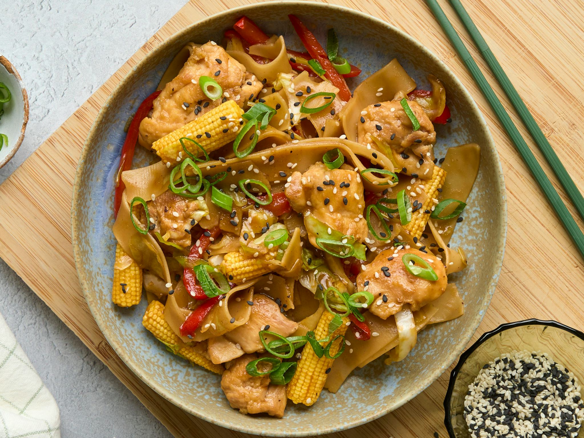 Free-range Teriyaki Chicken Chow Mein (25 mins, Poultry) Recipe ...