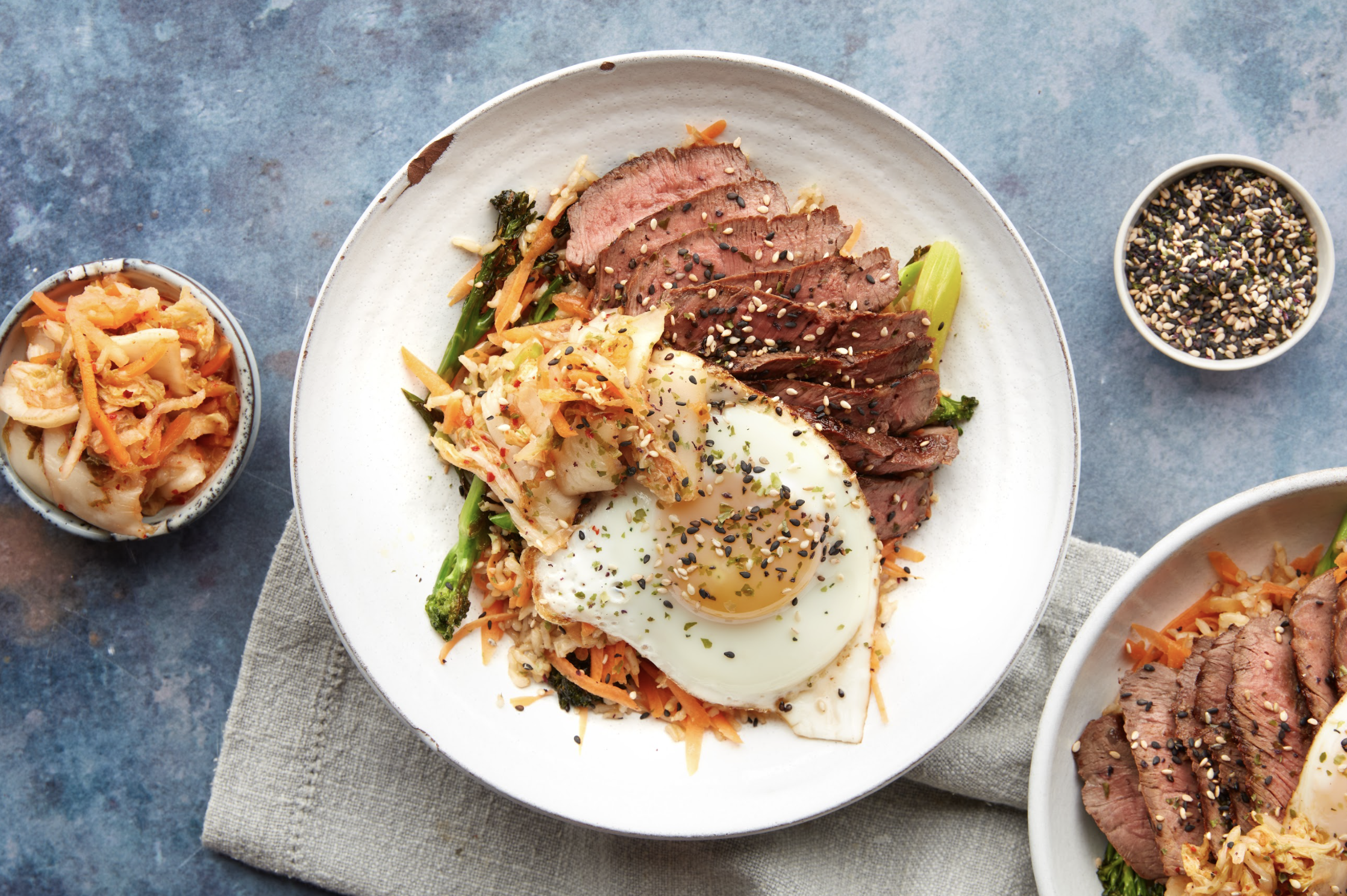 Korean steak bibimbap