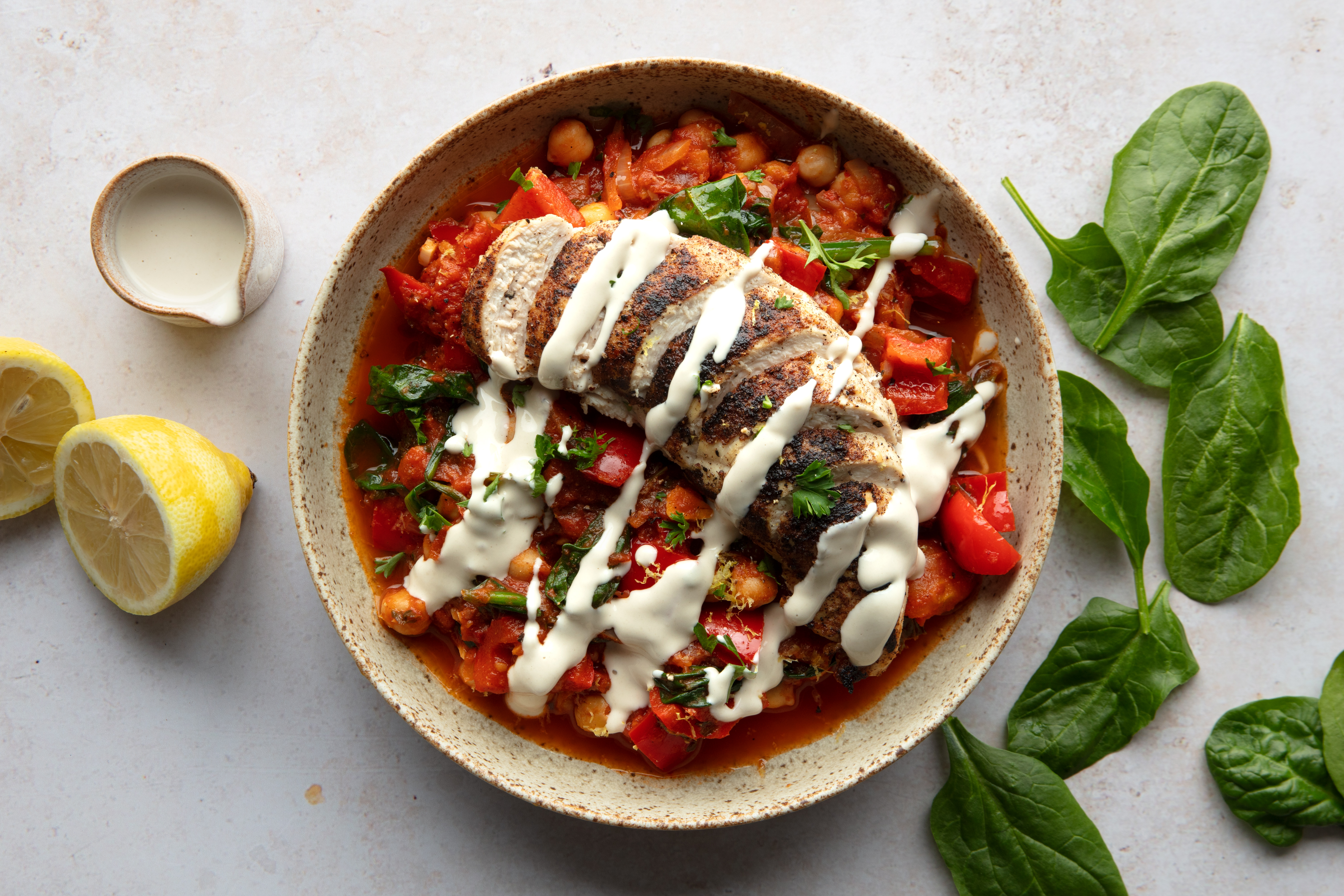 Middle Eastern Chicken with Tahini Drizzle