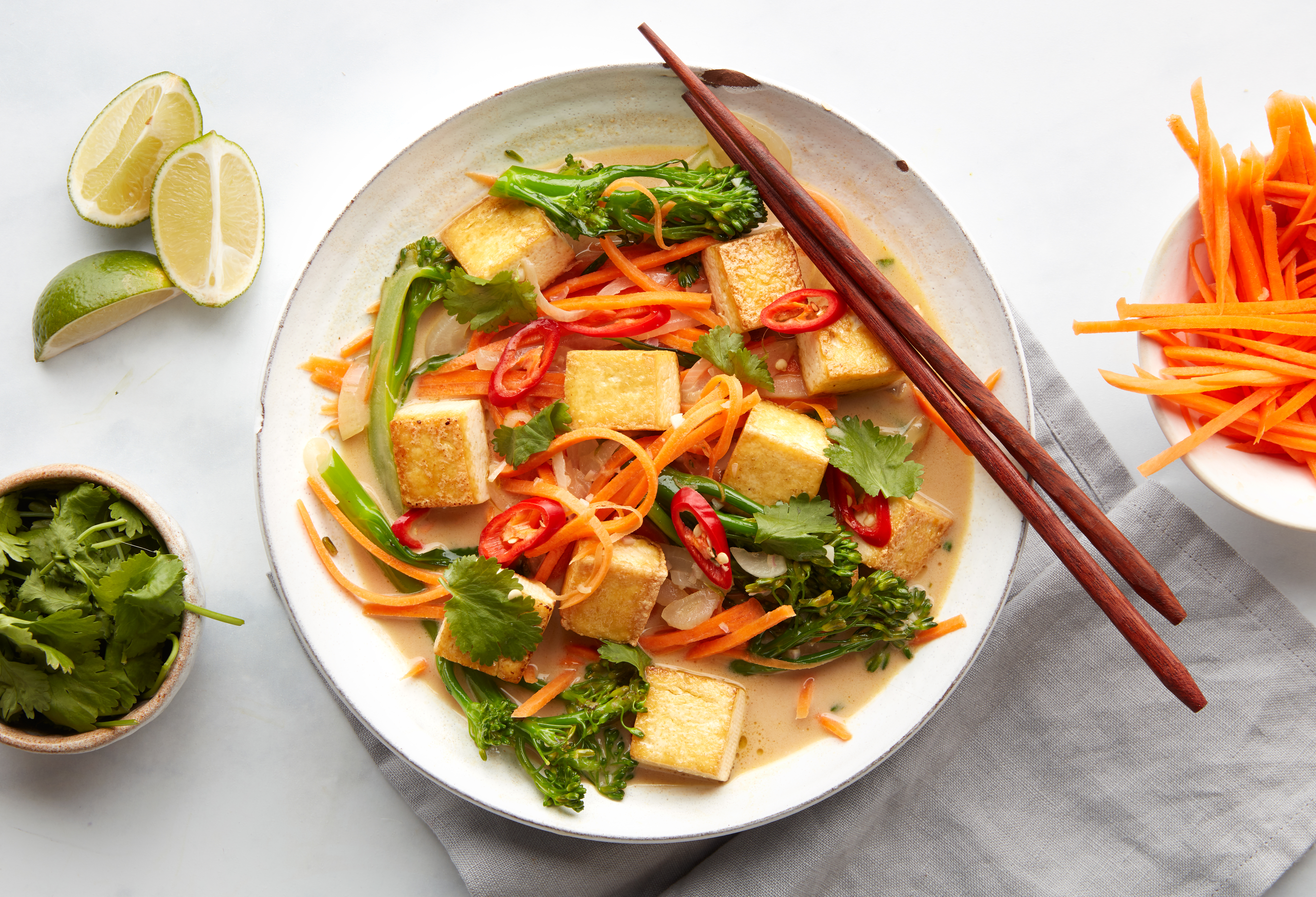 Malaysian Tofu & Carrot Noodle Laksa