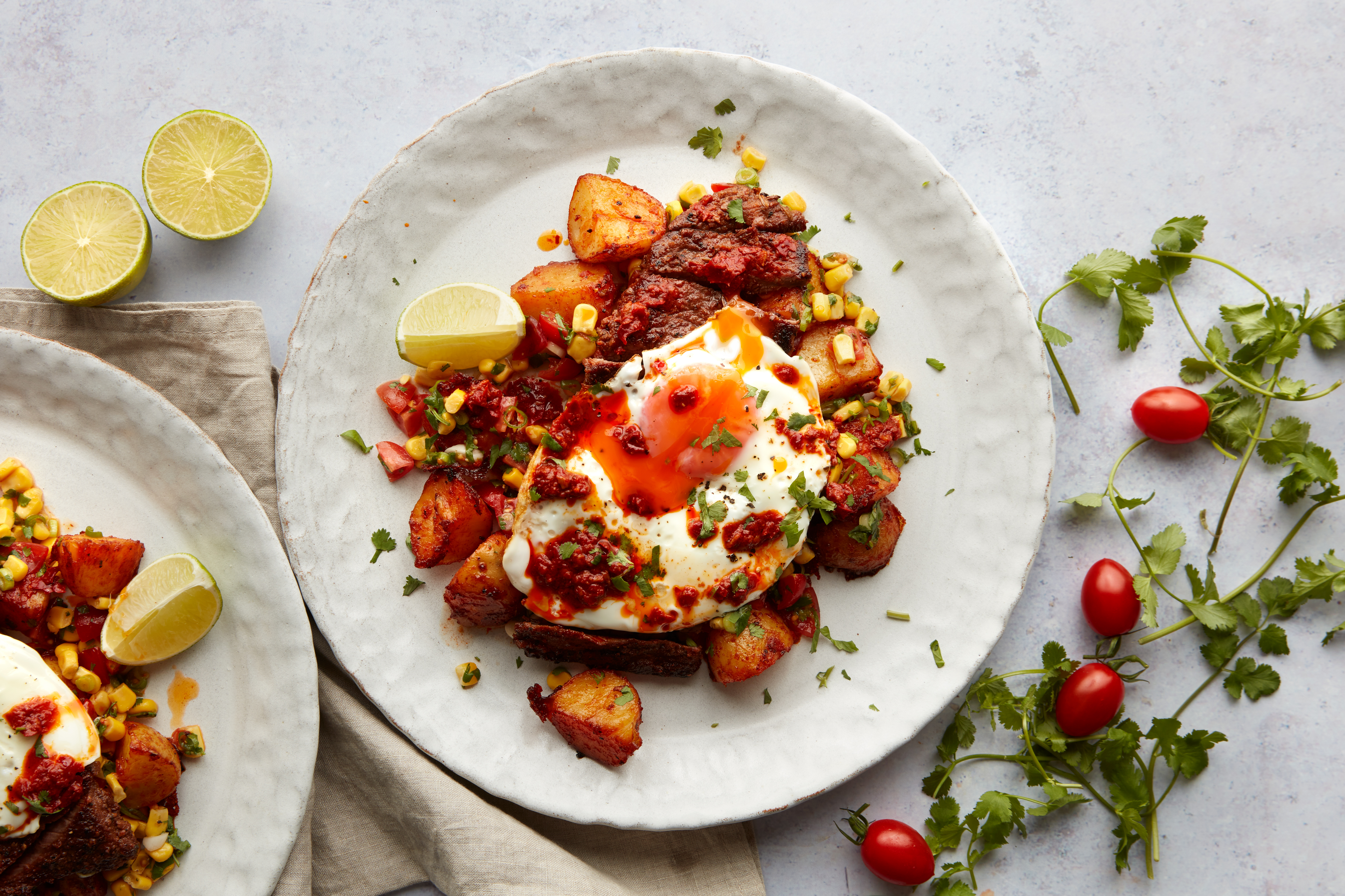 Mexican Steak & Eggs with Maple Paprika Potatoes