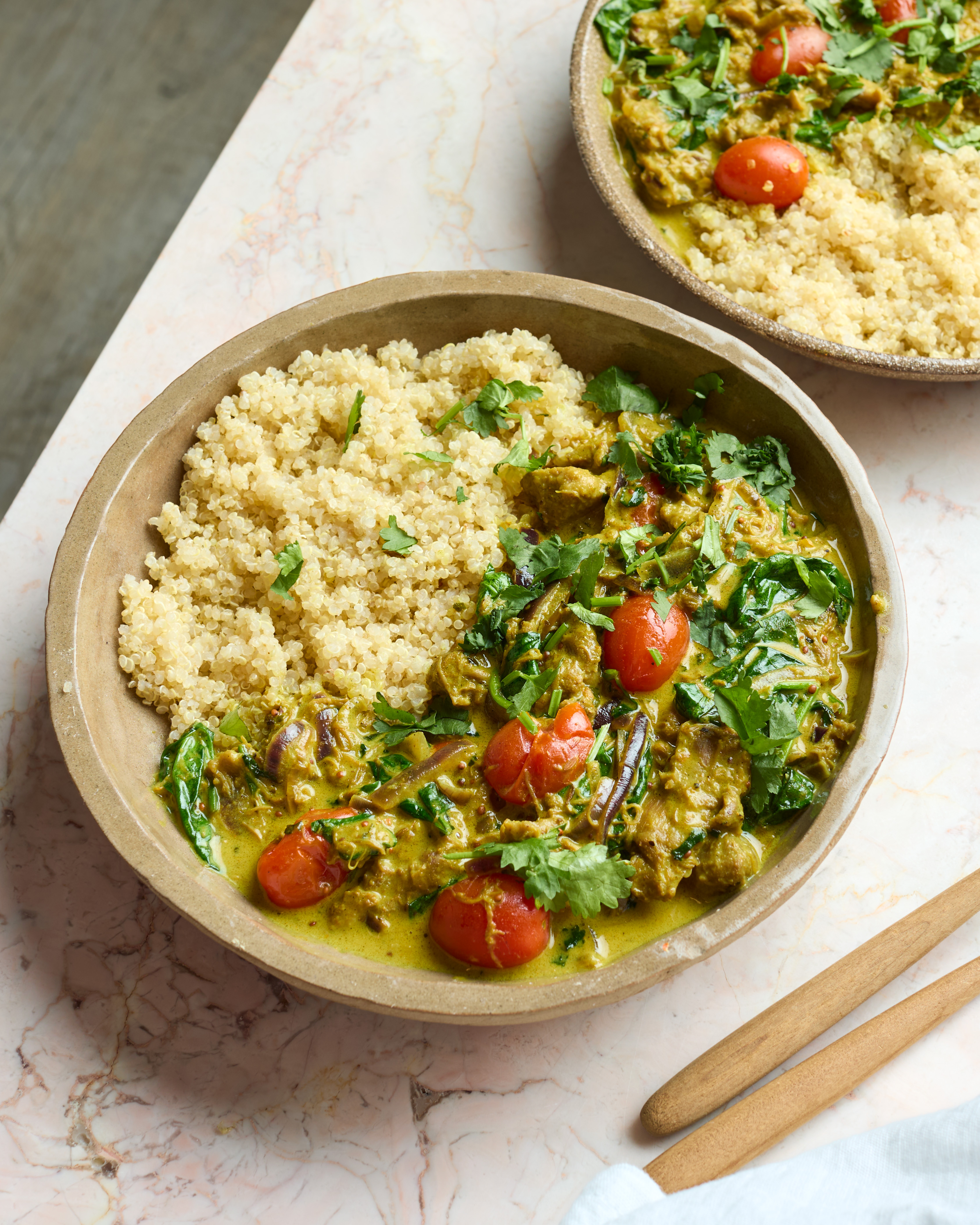 Speedy British Slow-cooked Lamb Pasanda with Quinoa