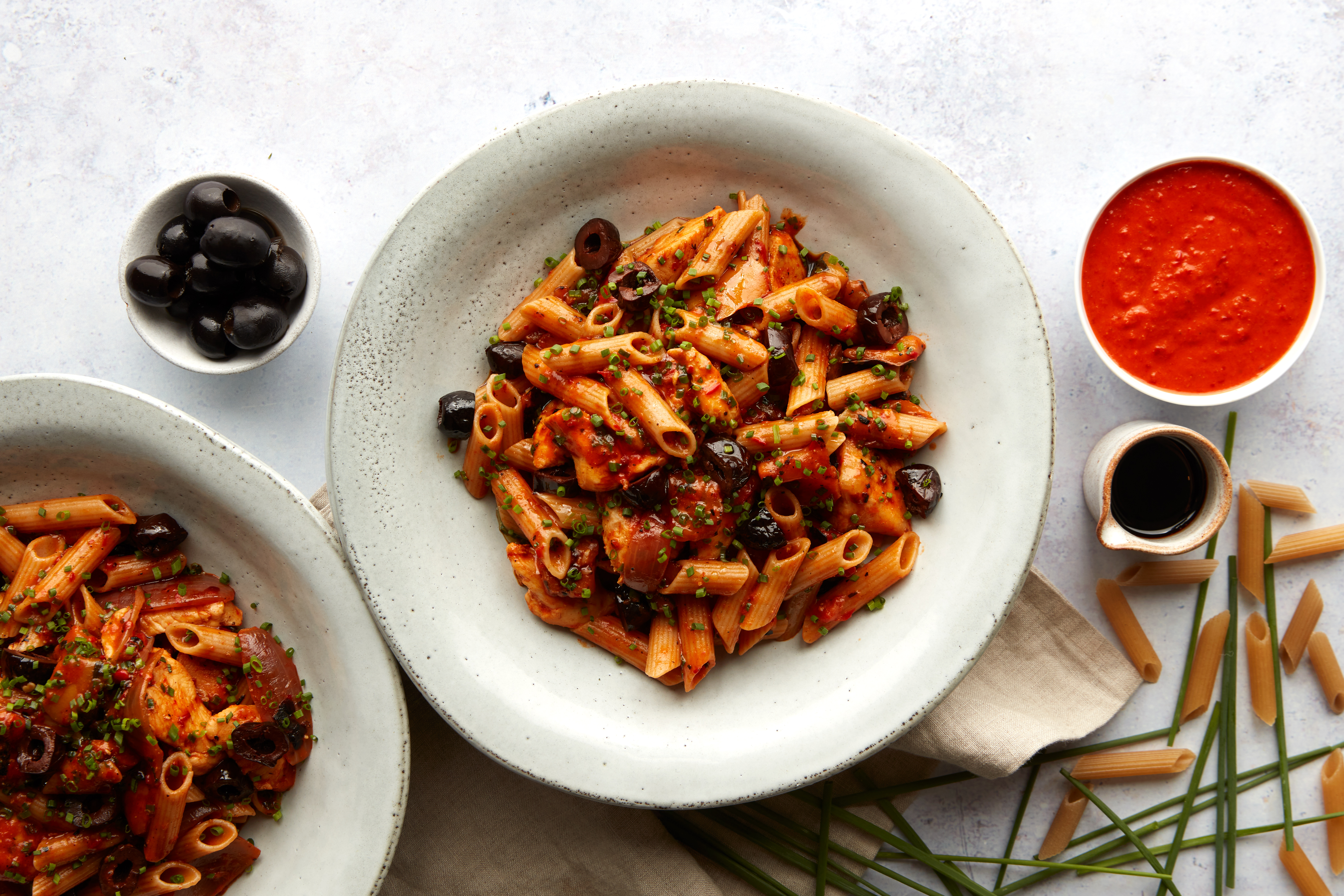 Speedy Chicken Romesco Pasta