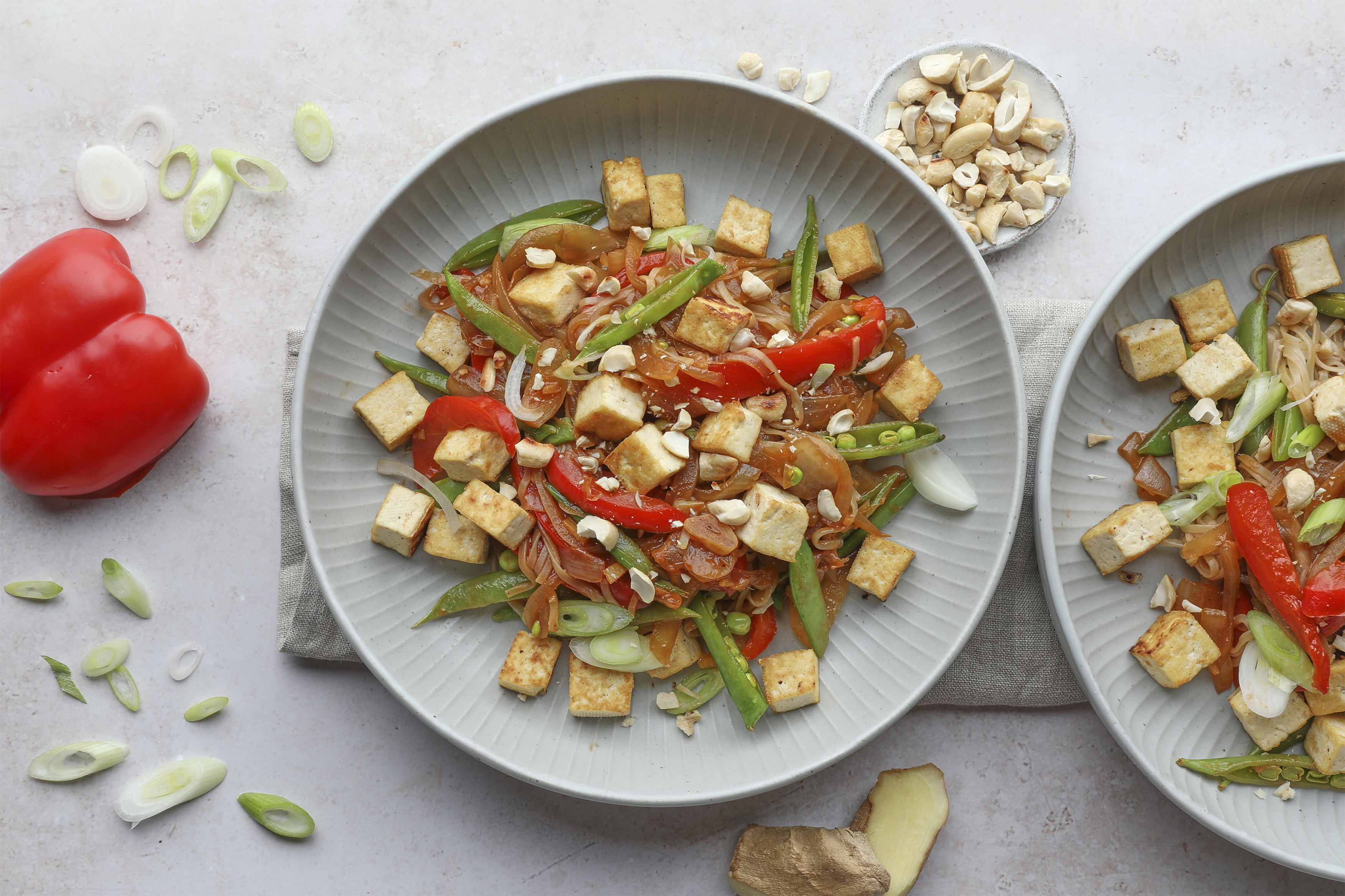 Tofu with sesame & miso noodles (30 mins, Vegan) Recipe | Recipe