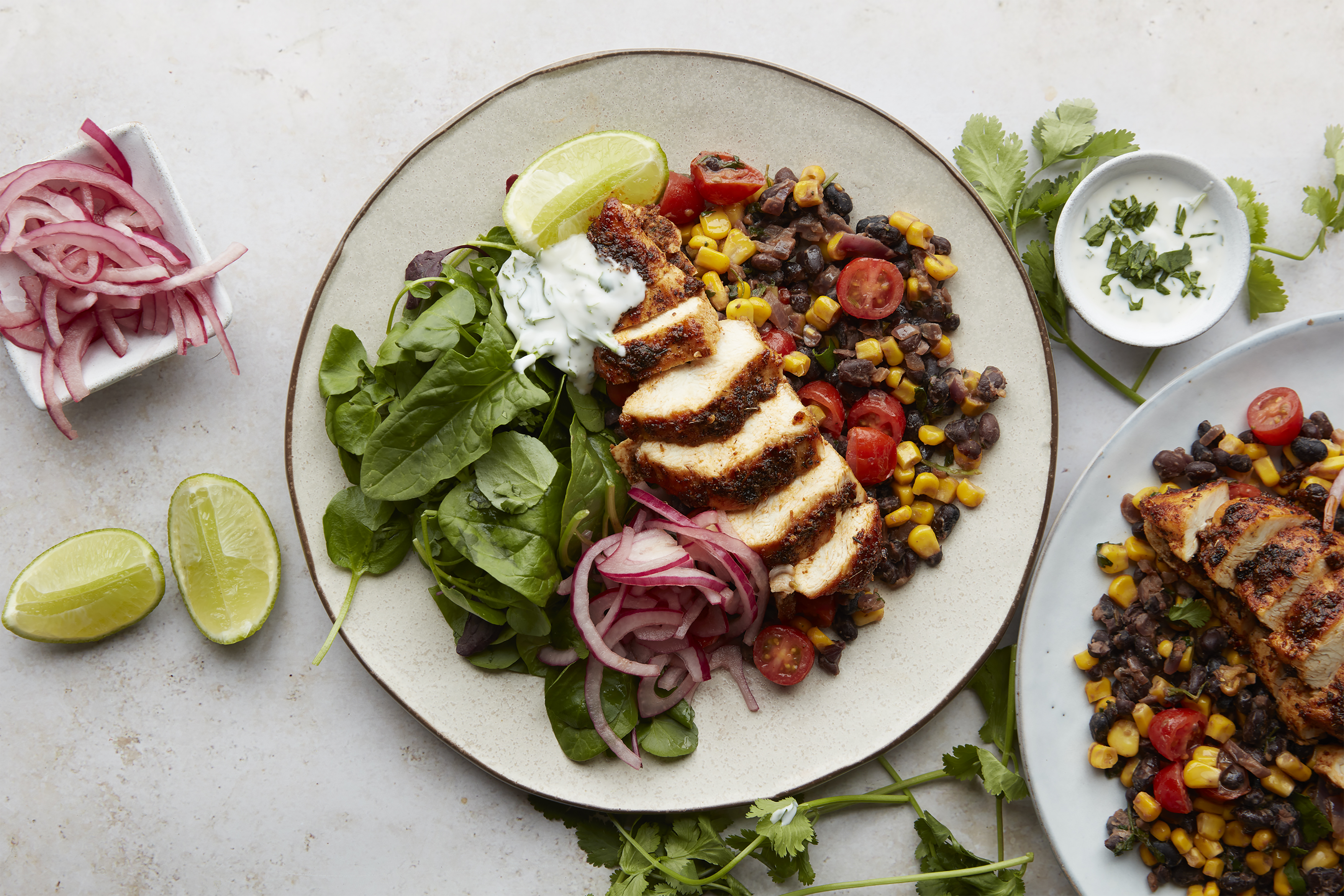 Spicy Cajun Chicken & Black Bean Salad
