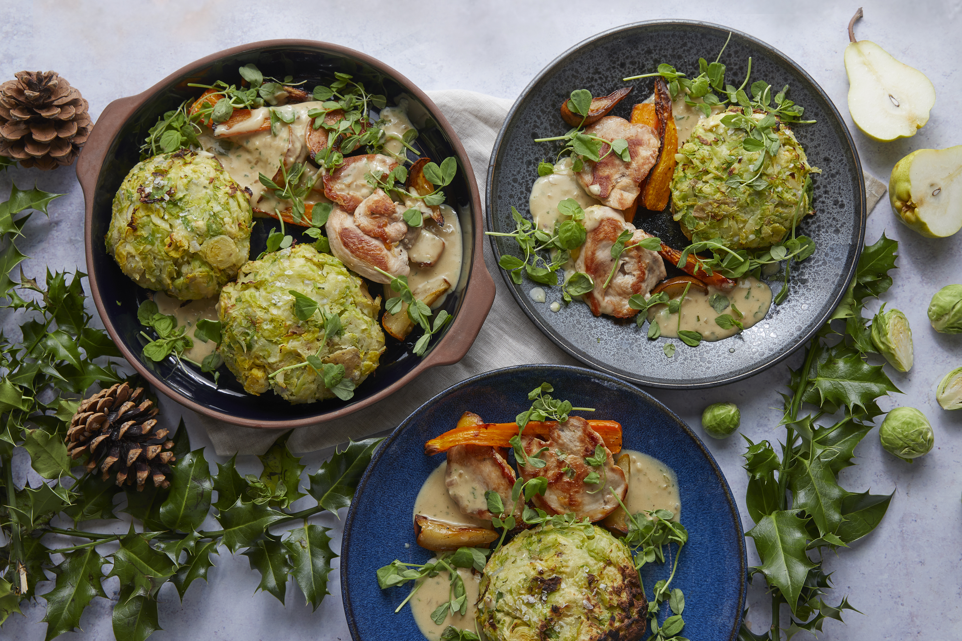 Partridge, tarragon potato cake & mustard sauce