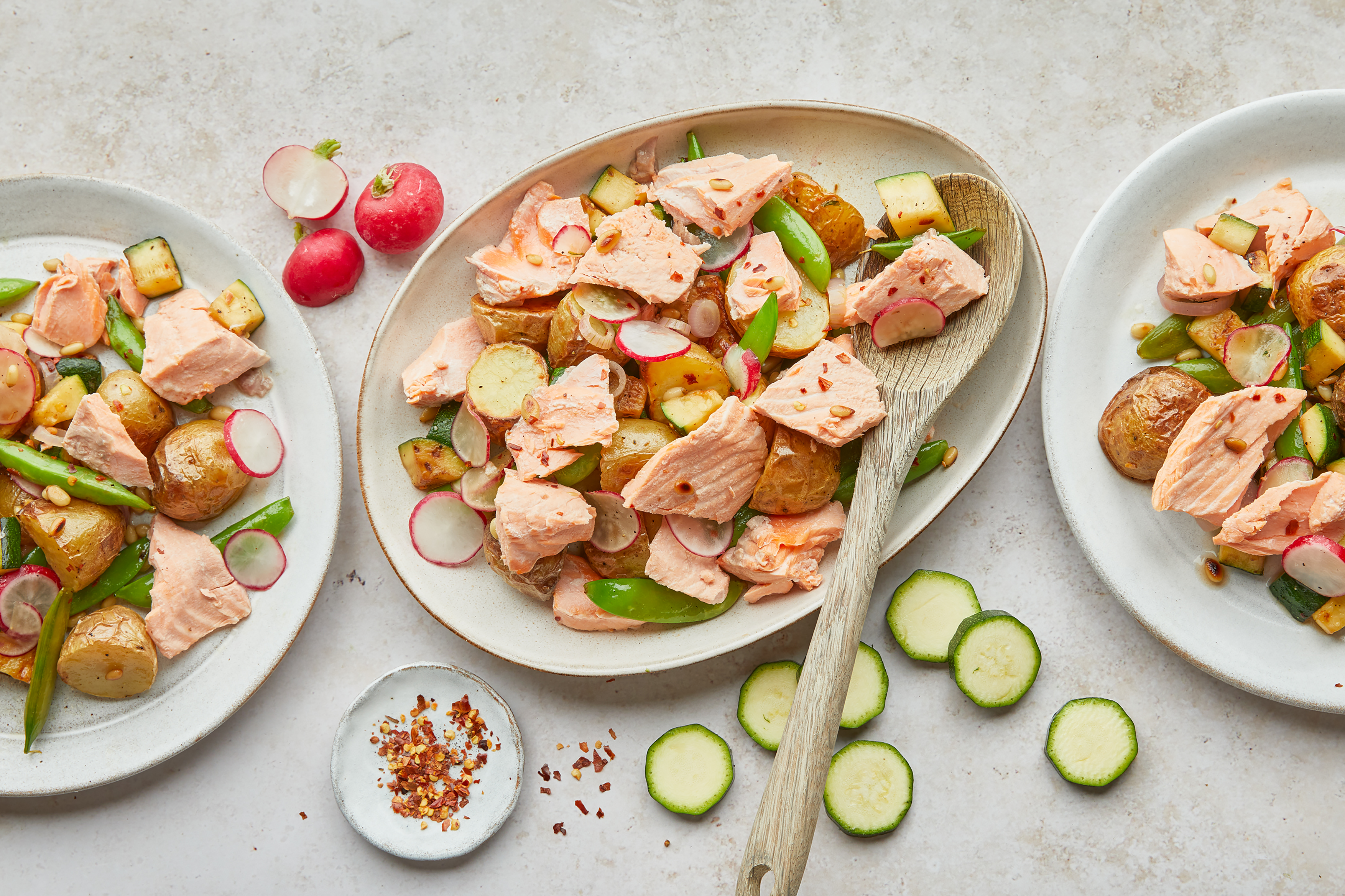 Trout with Warm Potato Salad
