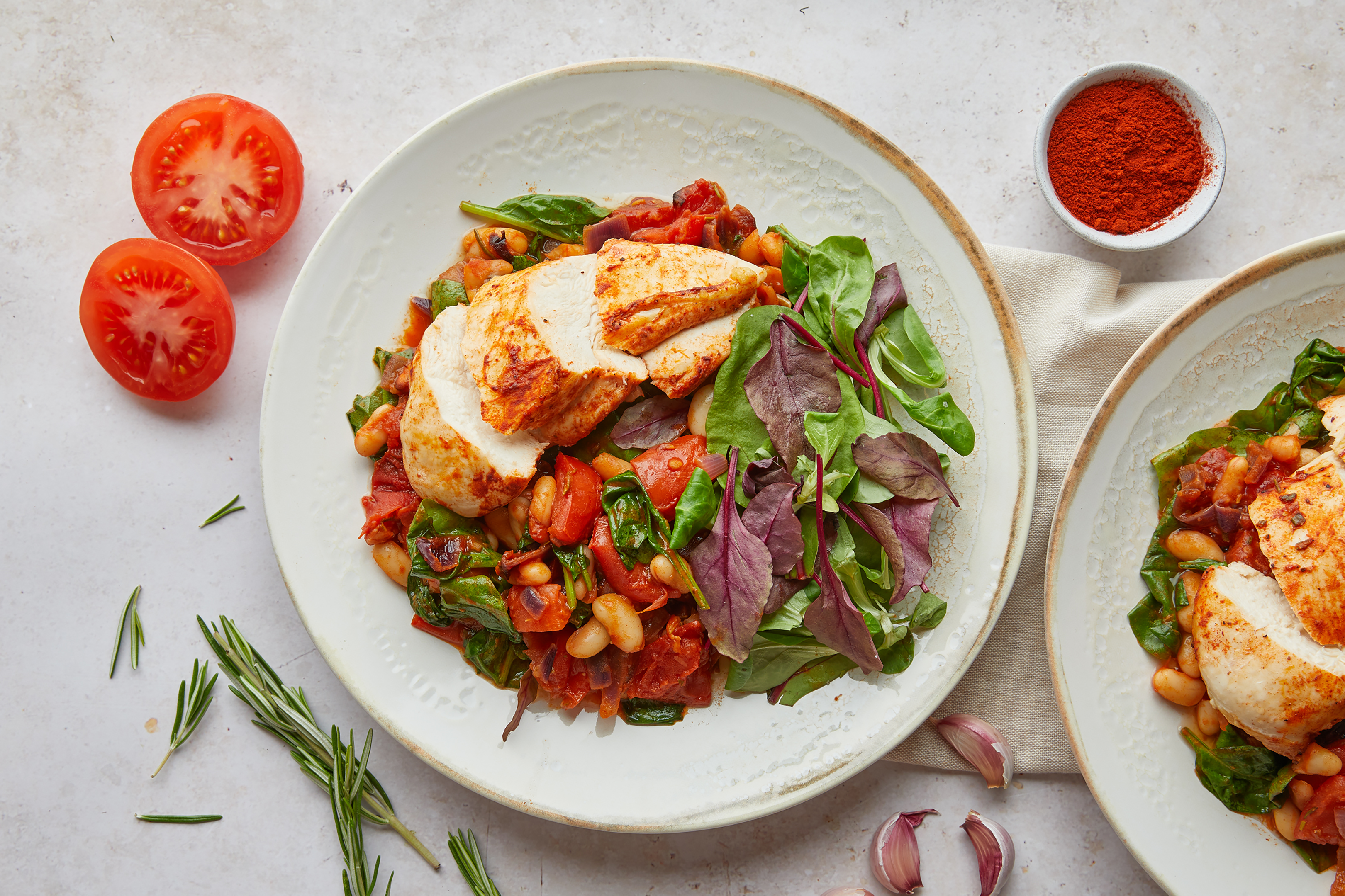 Smoky baked bean chicken traybake
