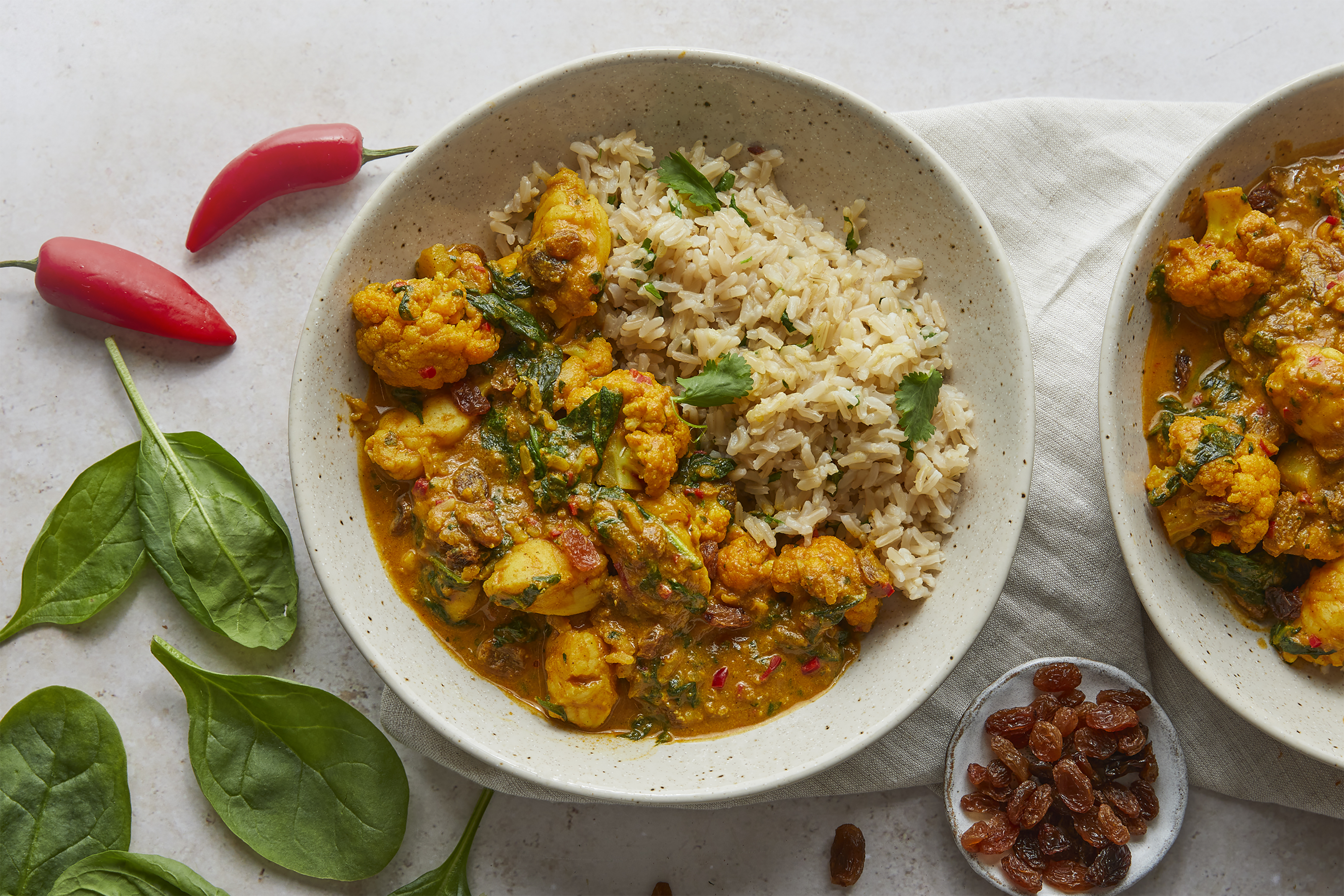 Hake & cauliflower curry