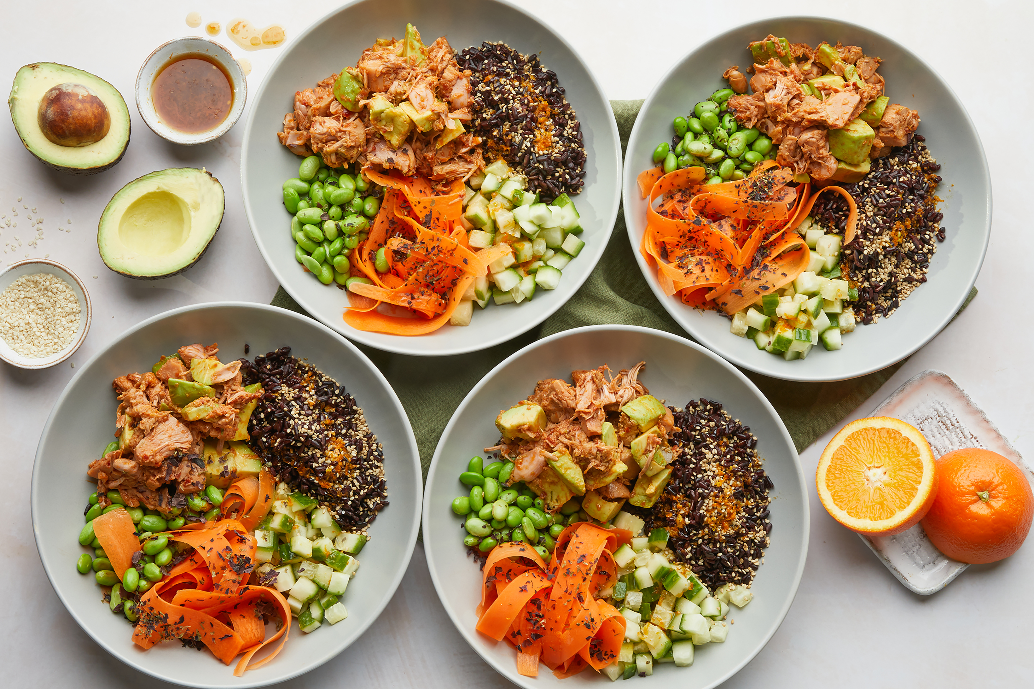 Rainbow Jackfruit Poke