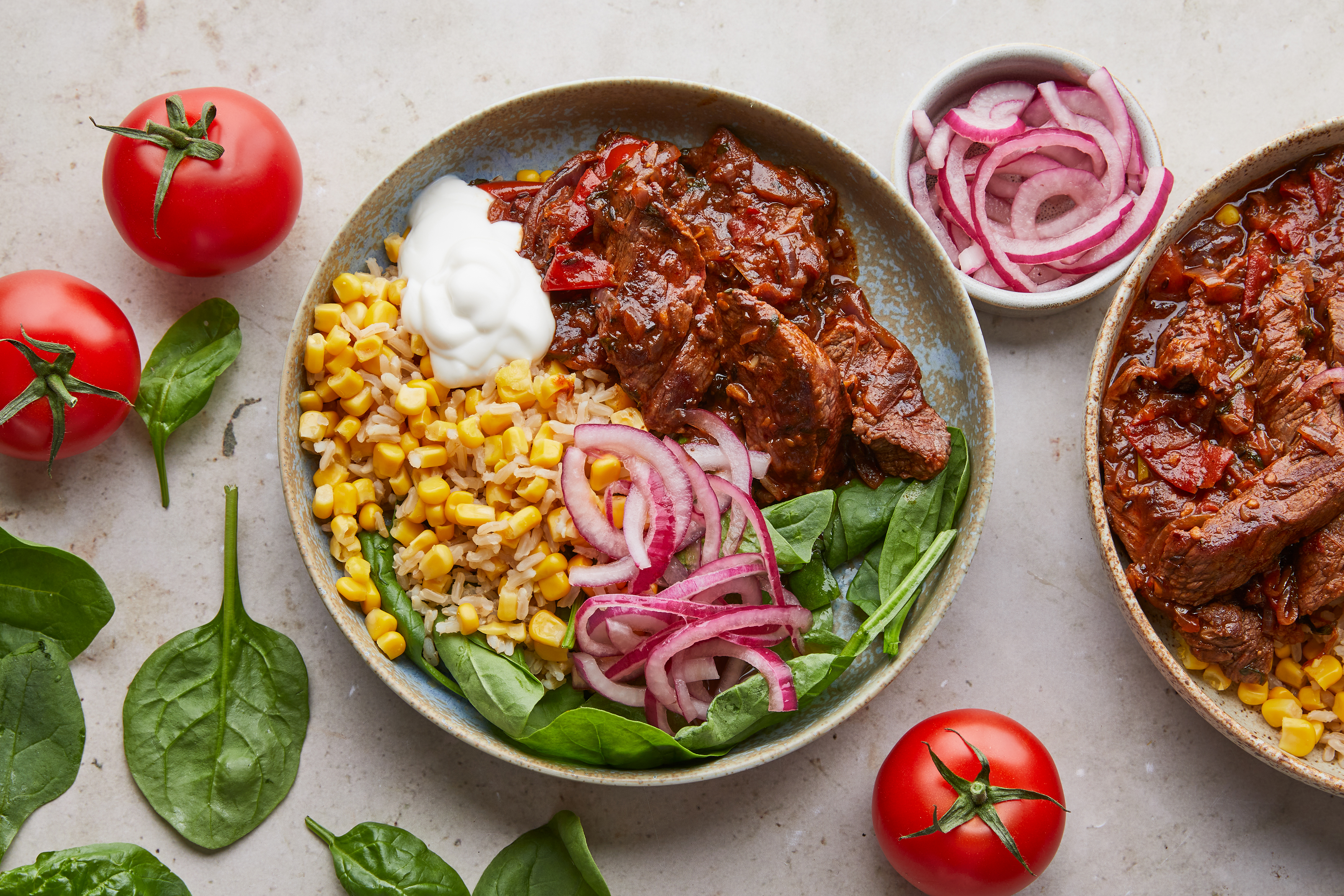 Denver Steak with Spicy Barbacoa Sauce & Pickled Onion
