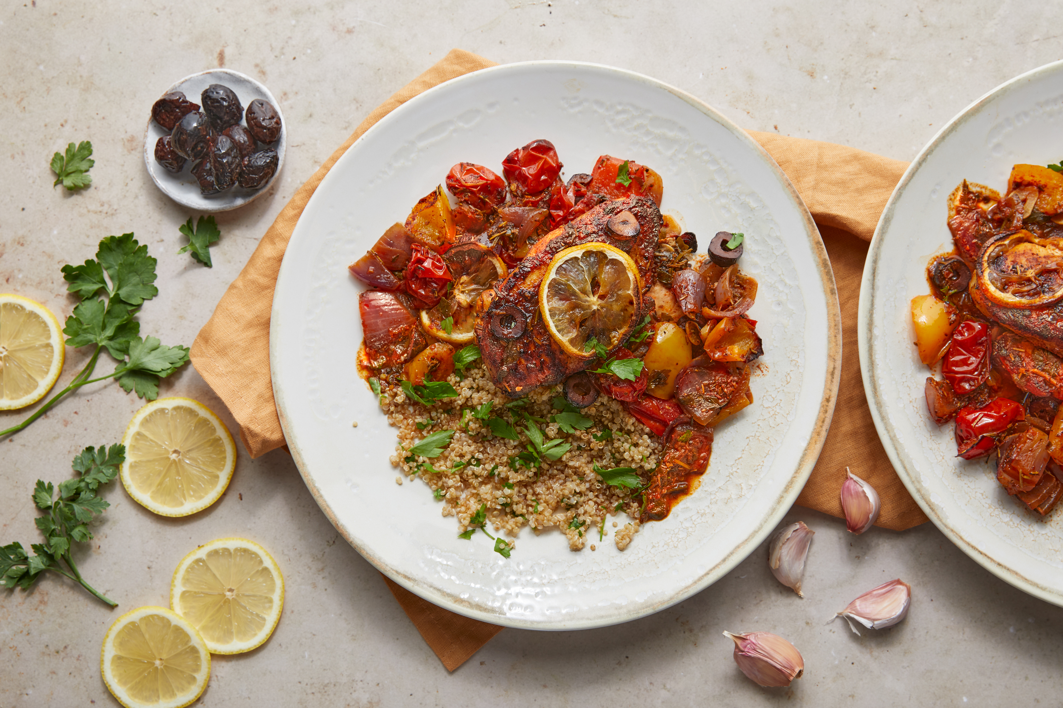 Spanish Chicken & Veggie Traybake with Quinoa