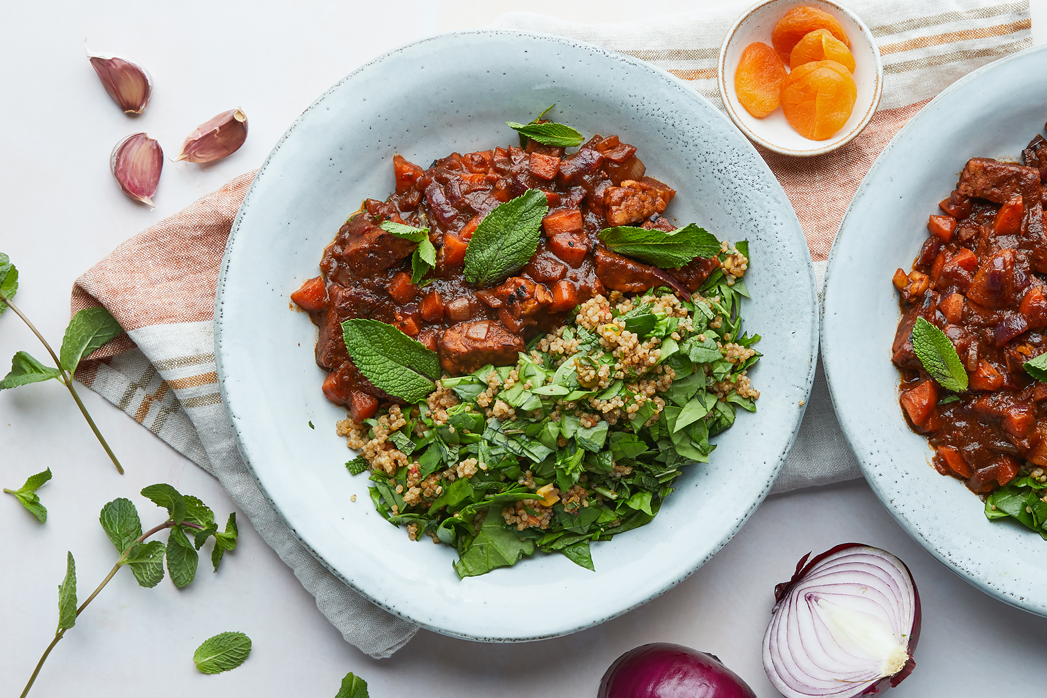 Rich Tempeh Tagine with Herby Quinoa