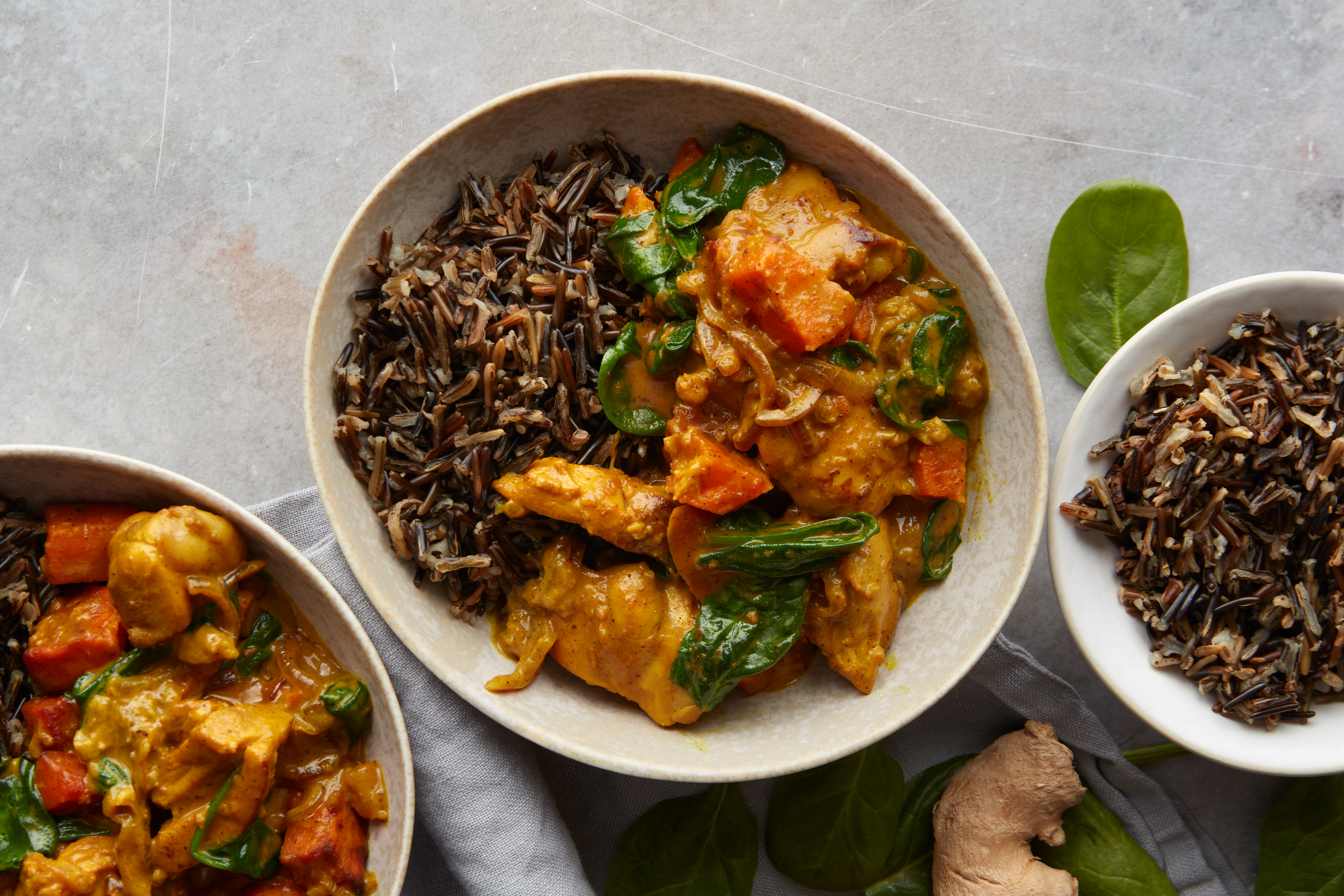 Chicken & Sweet Potato Curry with Wild Rice