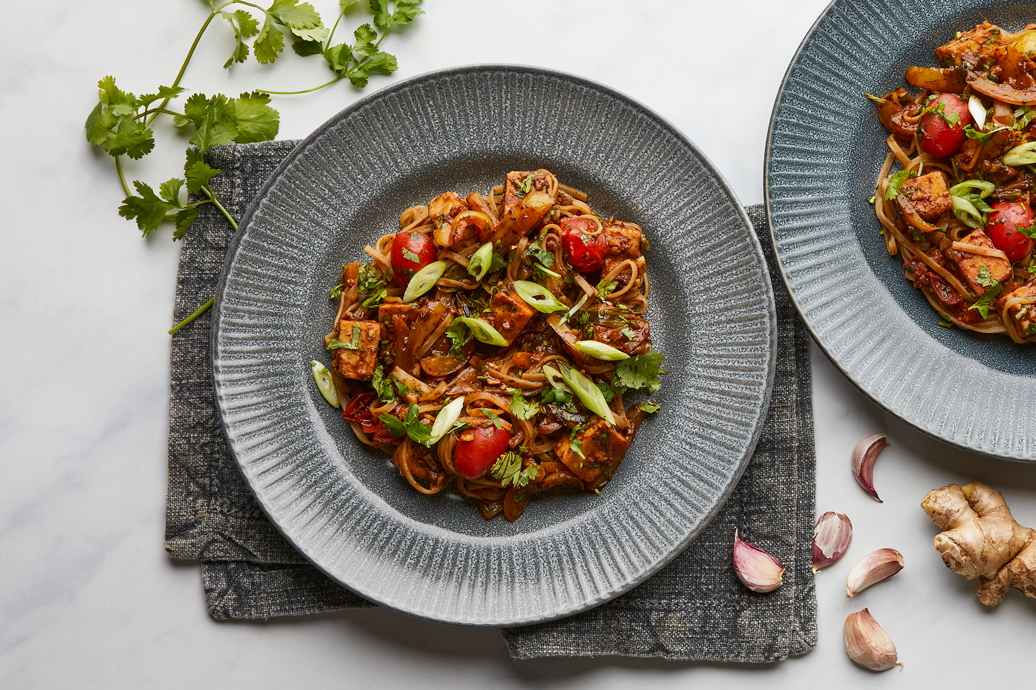 Black Bean Tempeh Noodles