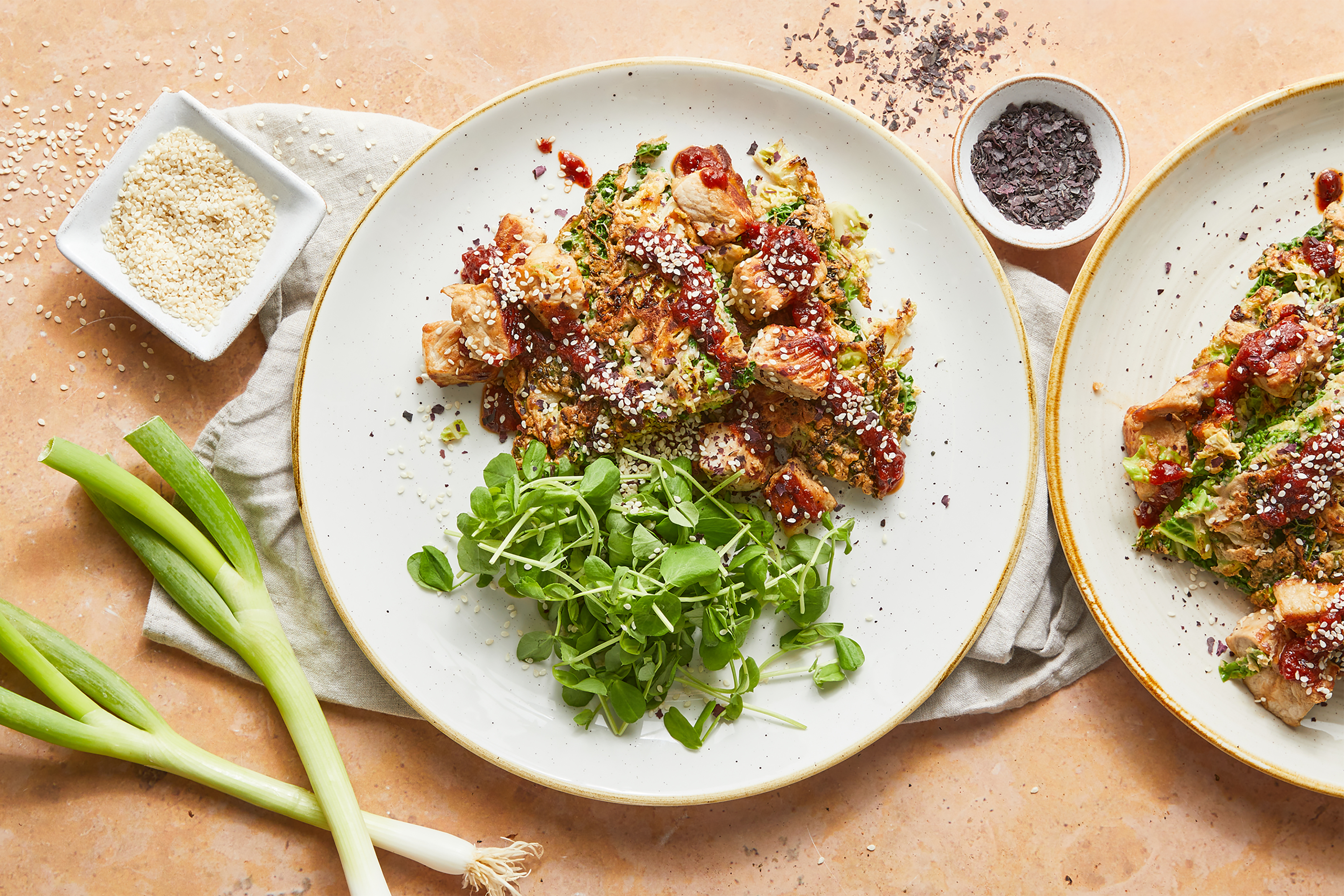 Japanese Pork & Cabbage Okonomiyaki