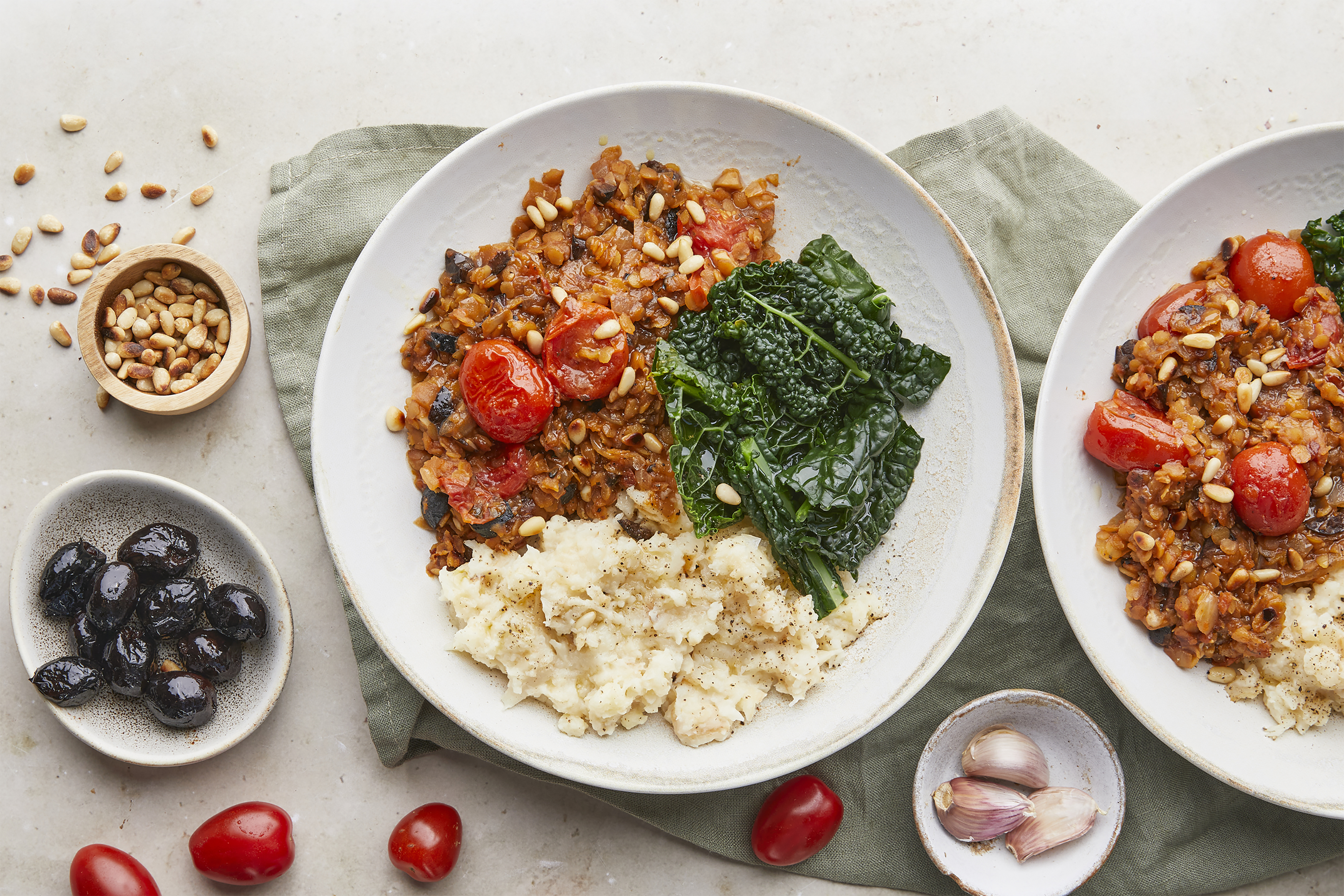 Lentil Ragu with Creamy Celeriac Mash
