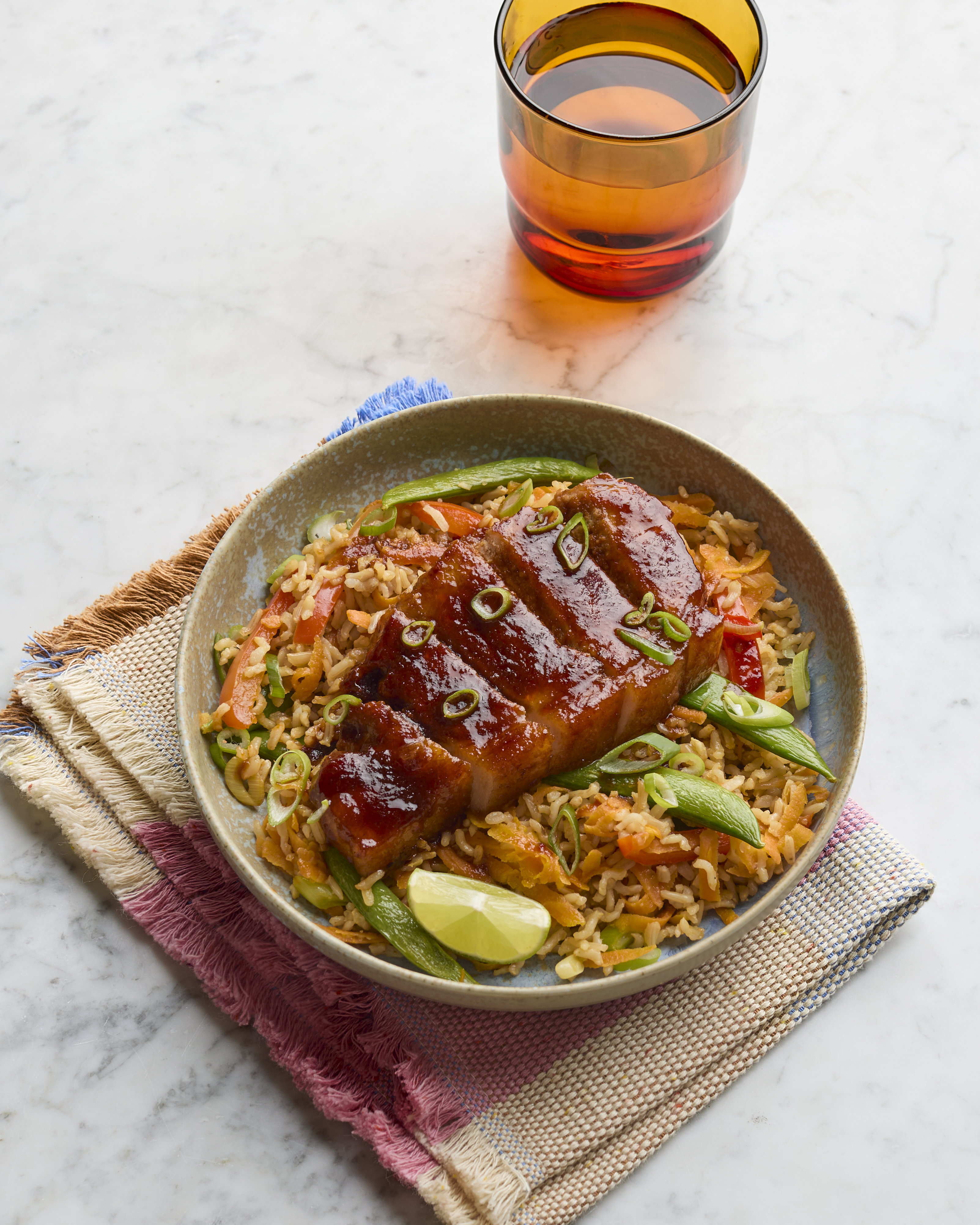 Korean-glazed BBQ Pork with Jewelled Rice
