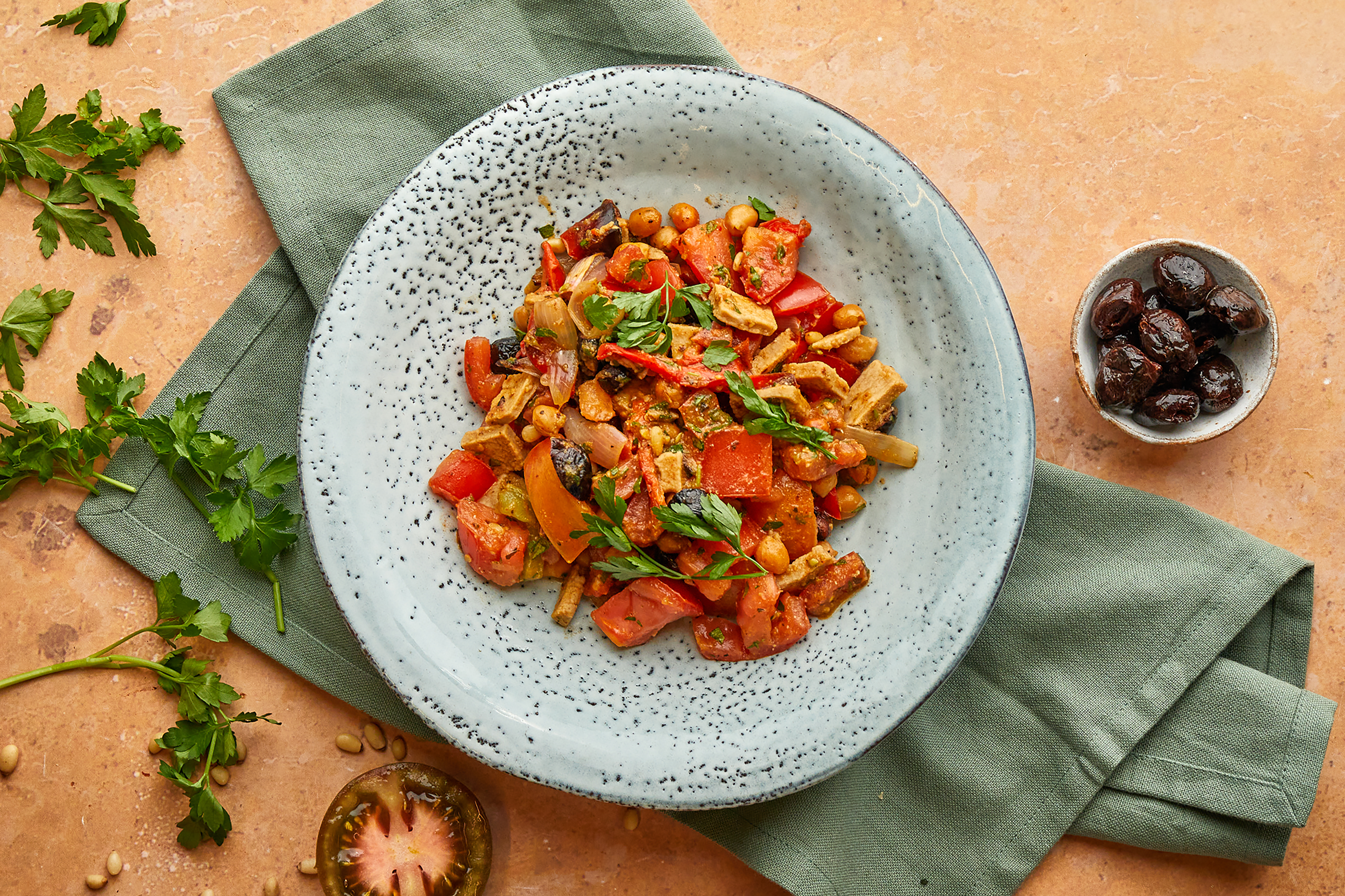 Roasted Chickpea Panzanella