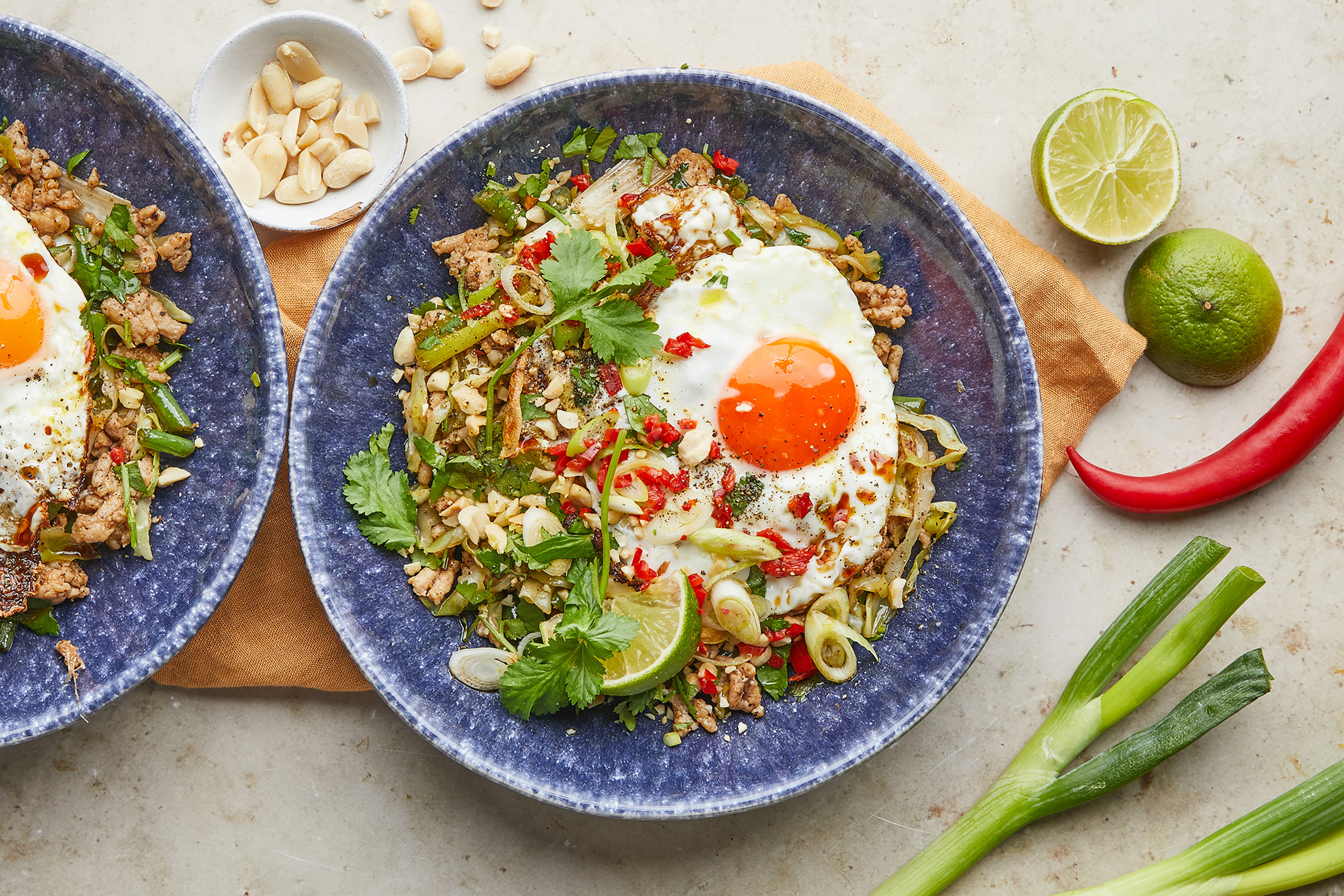 Speedy Turkey Stir-Fry with Sesame Fried Egg