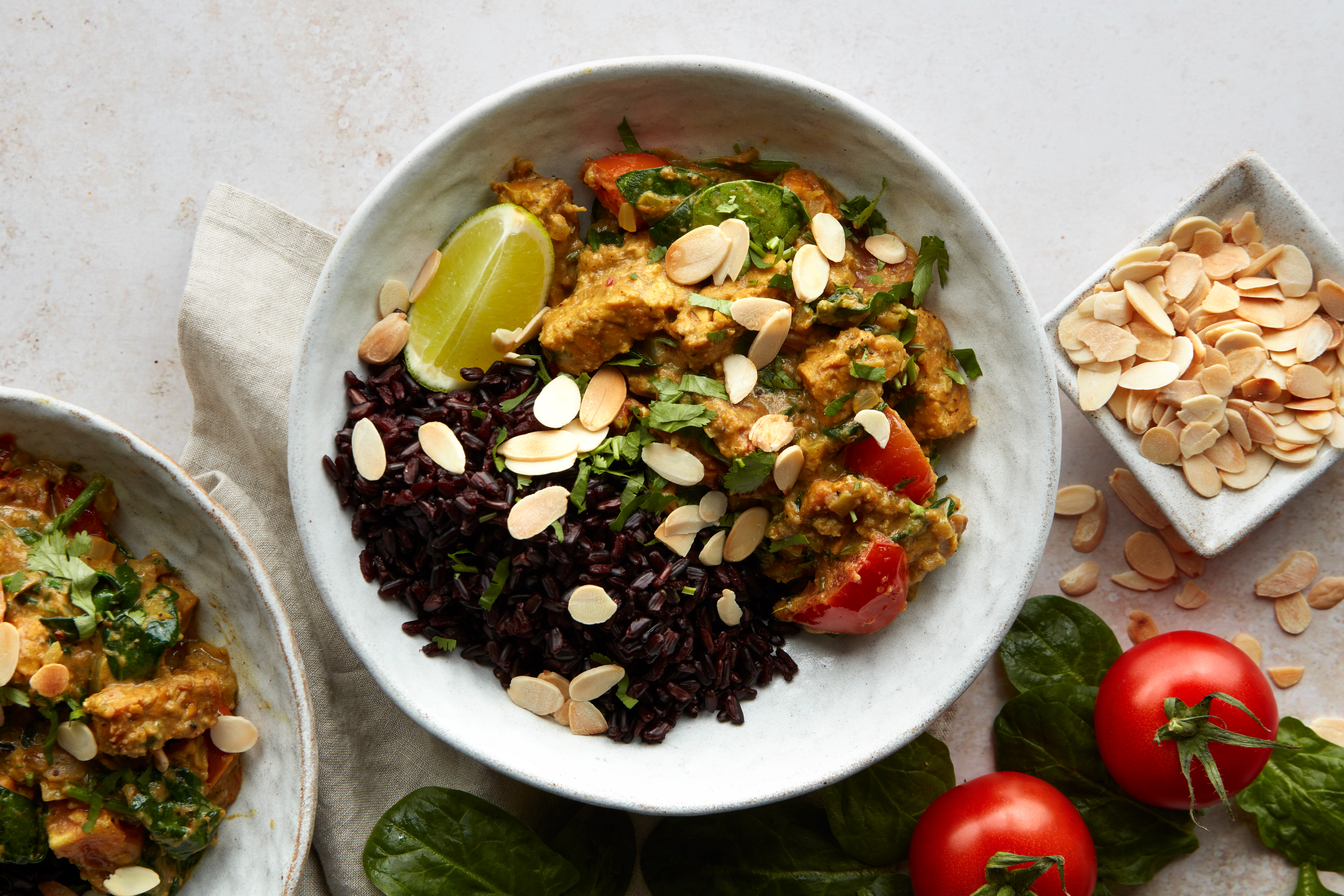 Creamy Tempeh Pasanda Curry & Black Rice