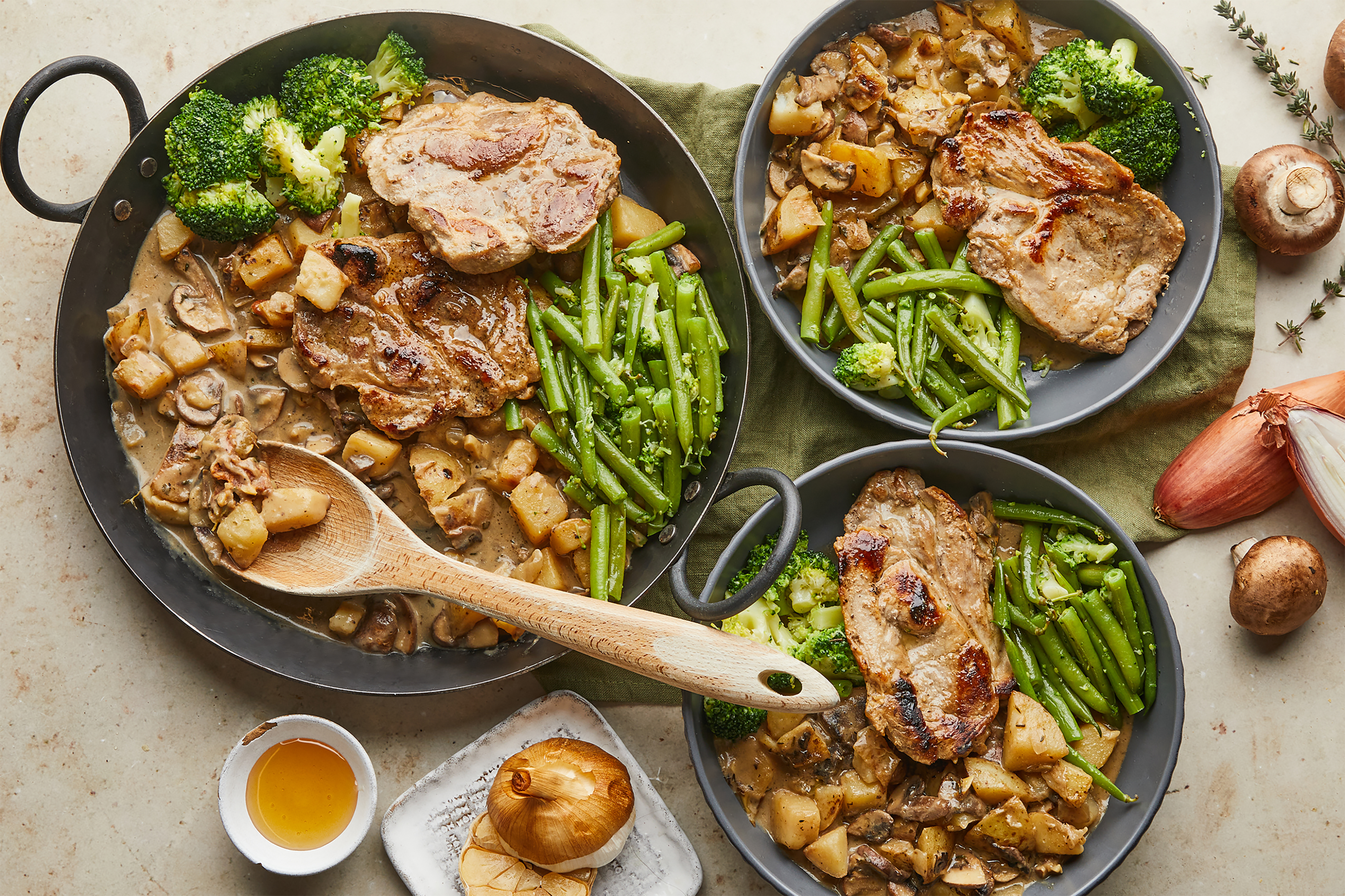 Creamy Cashew & Smoked Garlic Pork Loins