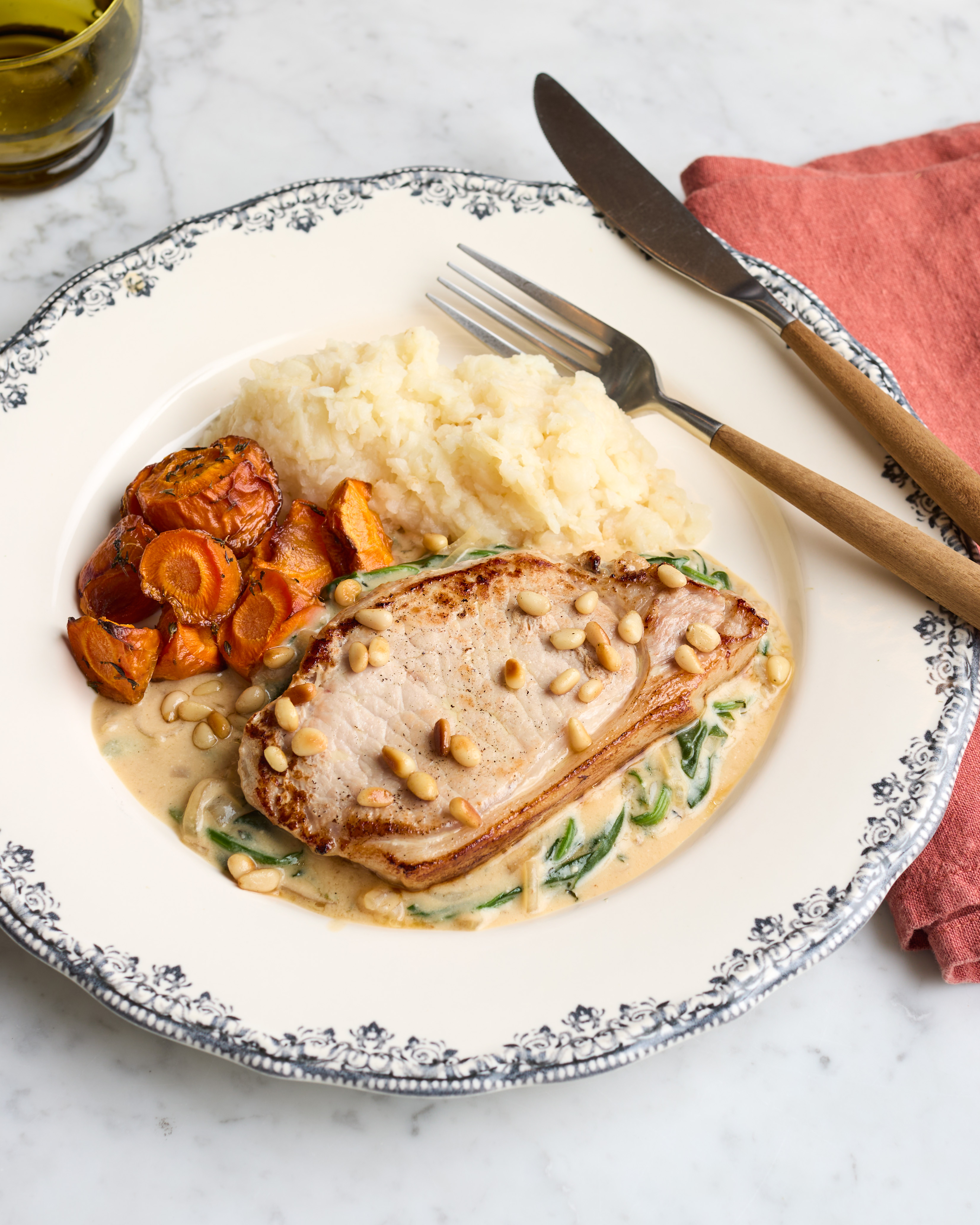 Pork Loin with Celeriac Mash & Cream Sauce