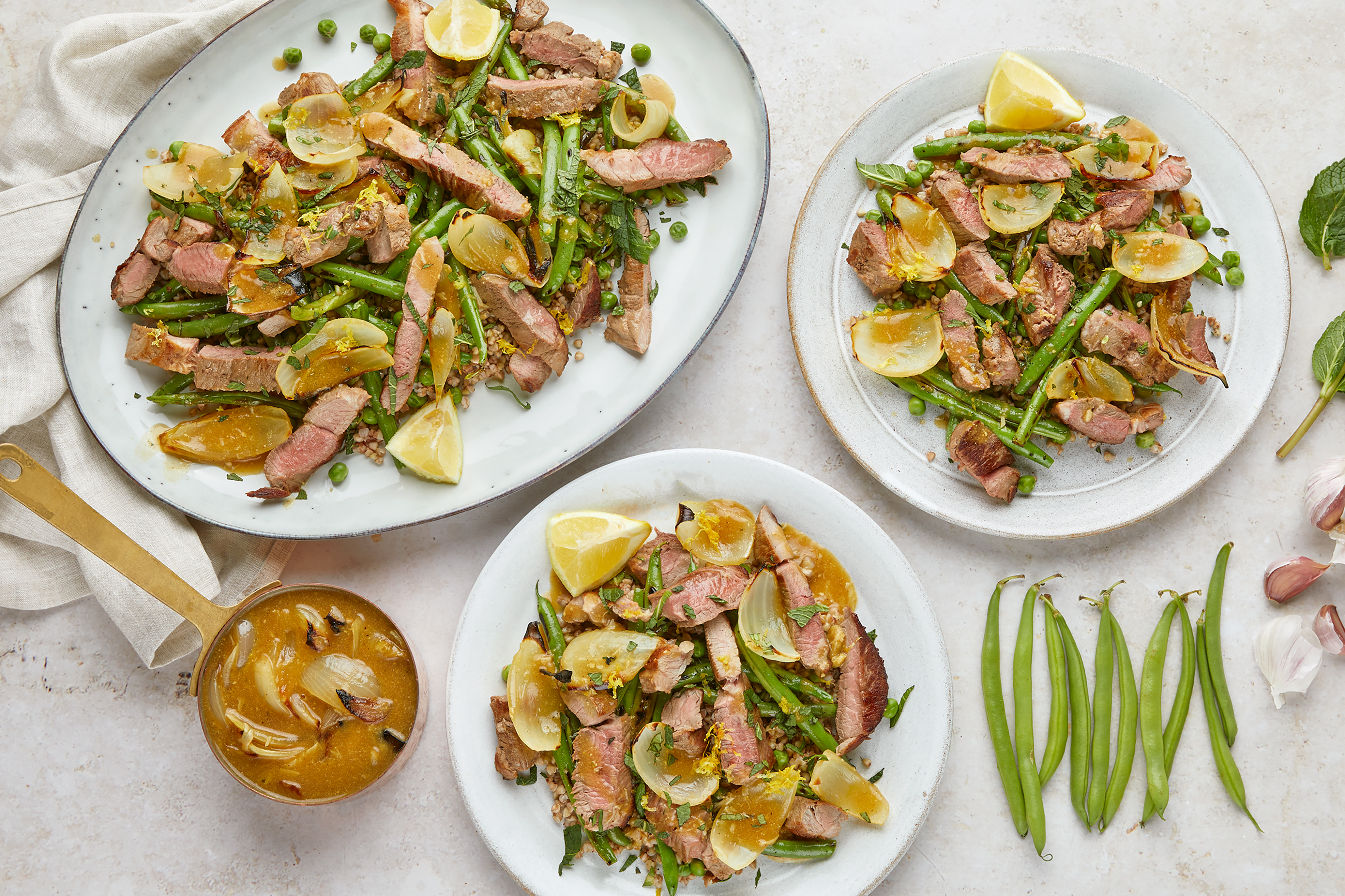Lemon & Mint Lamb with Veggie Buckwheat
