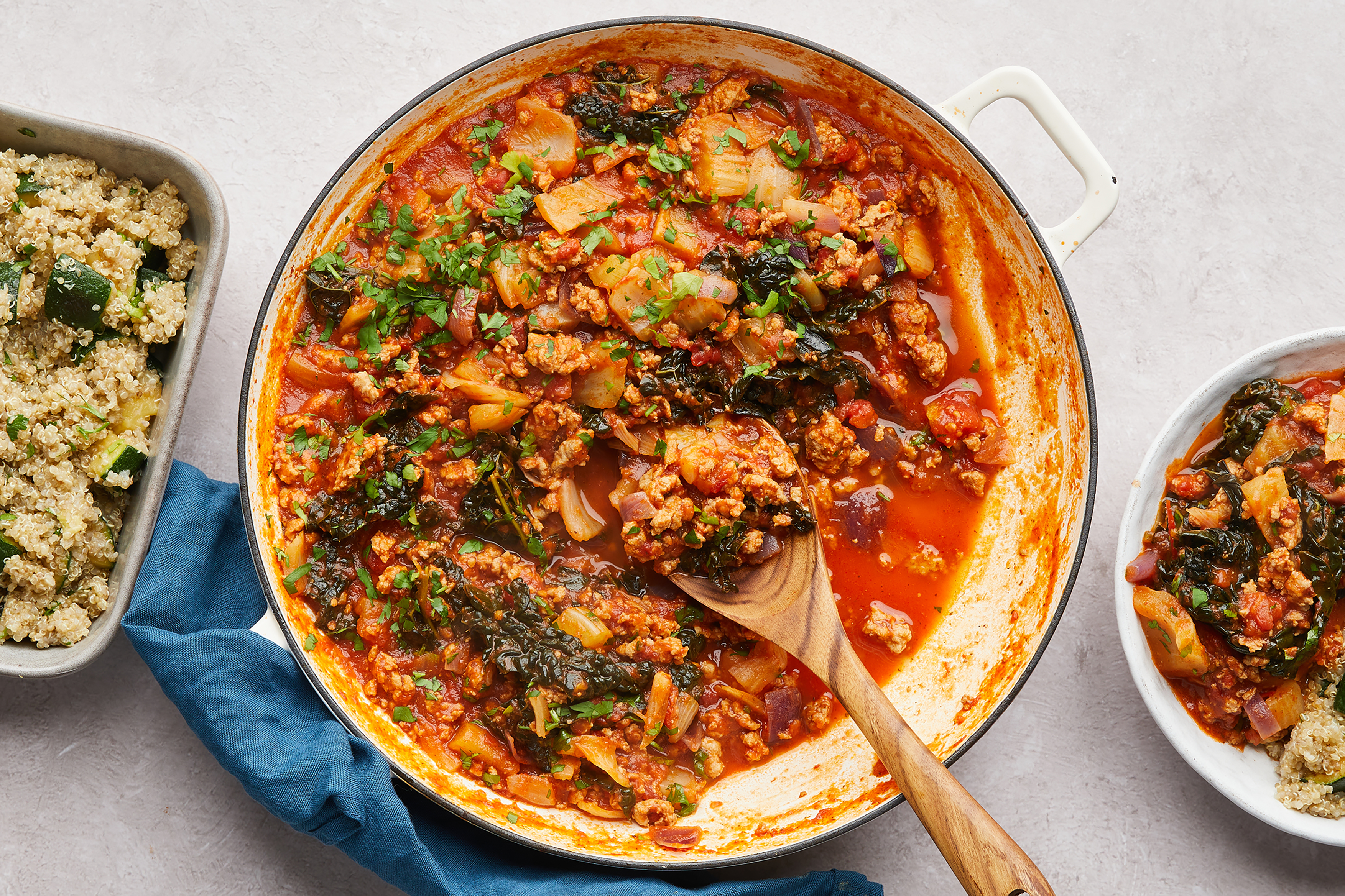 Pork & Fennel Ragout with Courgette Quinoa