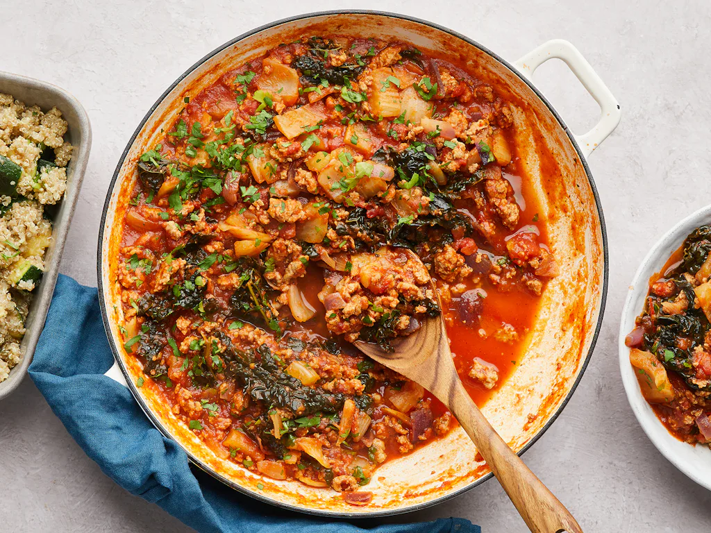 Pirc Ragout Pork & Fennel Ragout with Courgette Quinoa (35 mins, Pork) Recipe ...