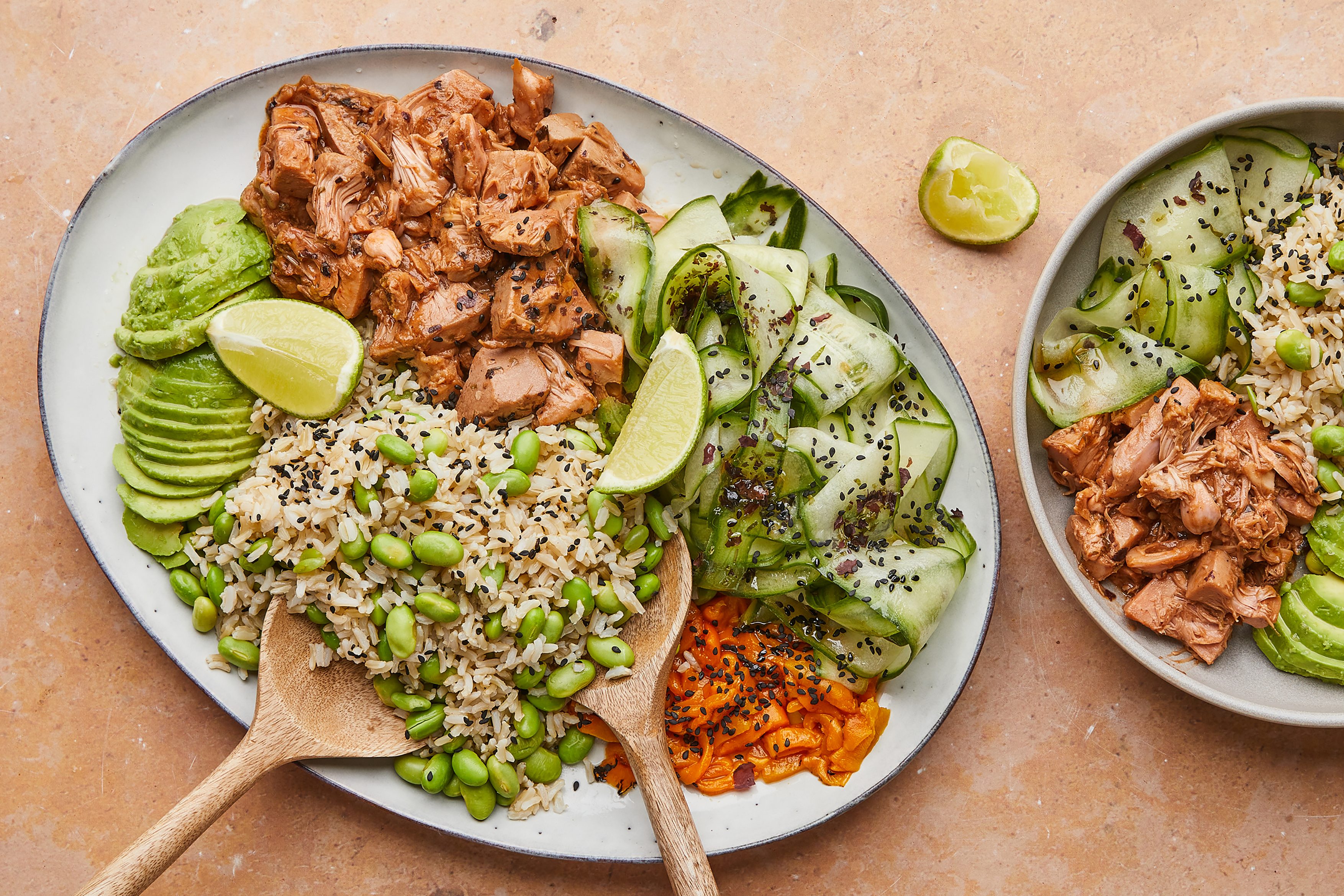 Hoisin-glazed Jackfruit with Edamame Rice & Avocado
