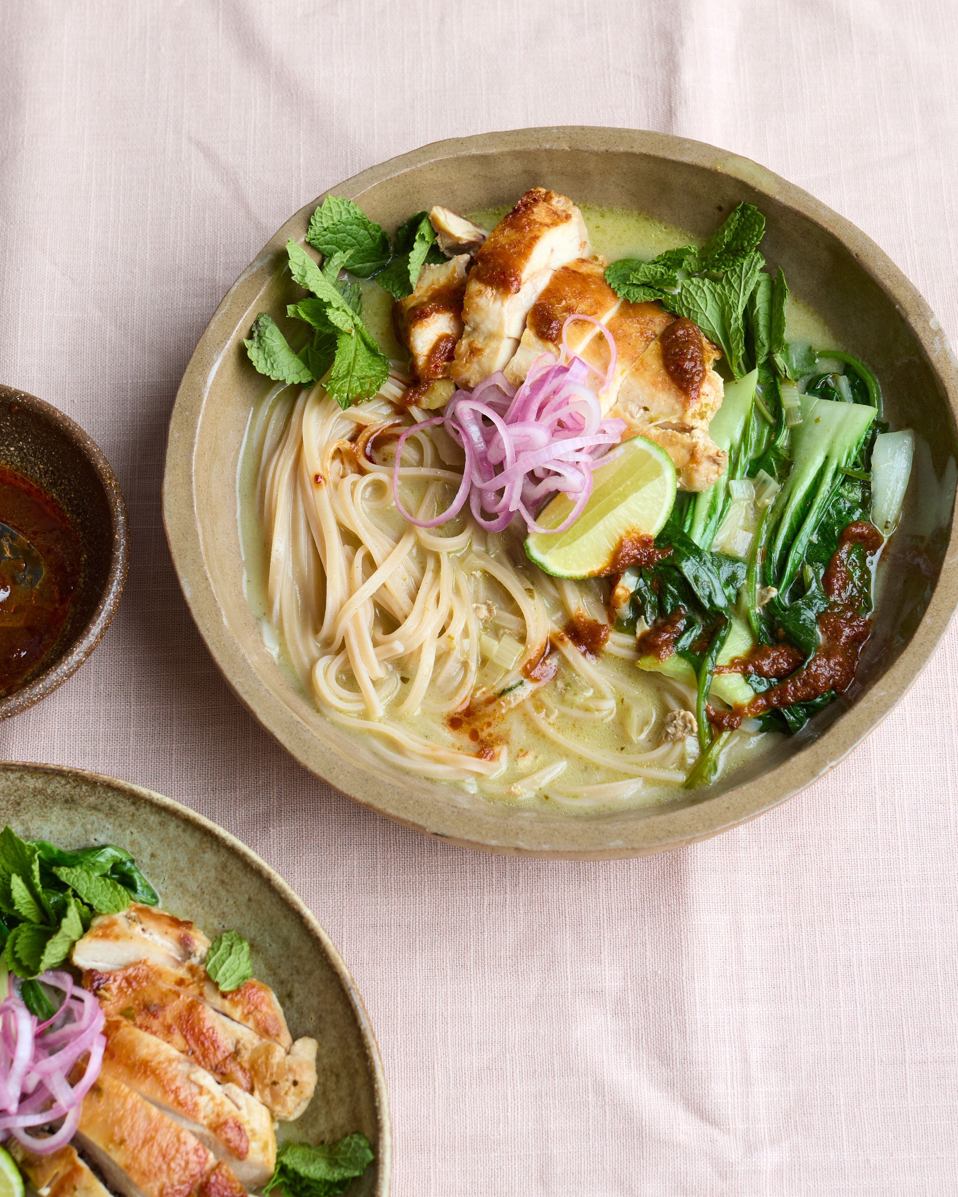 Herby Coconut Chicken Noodle Soup