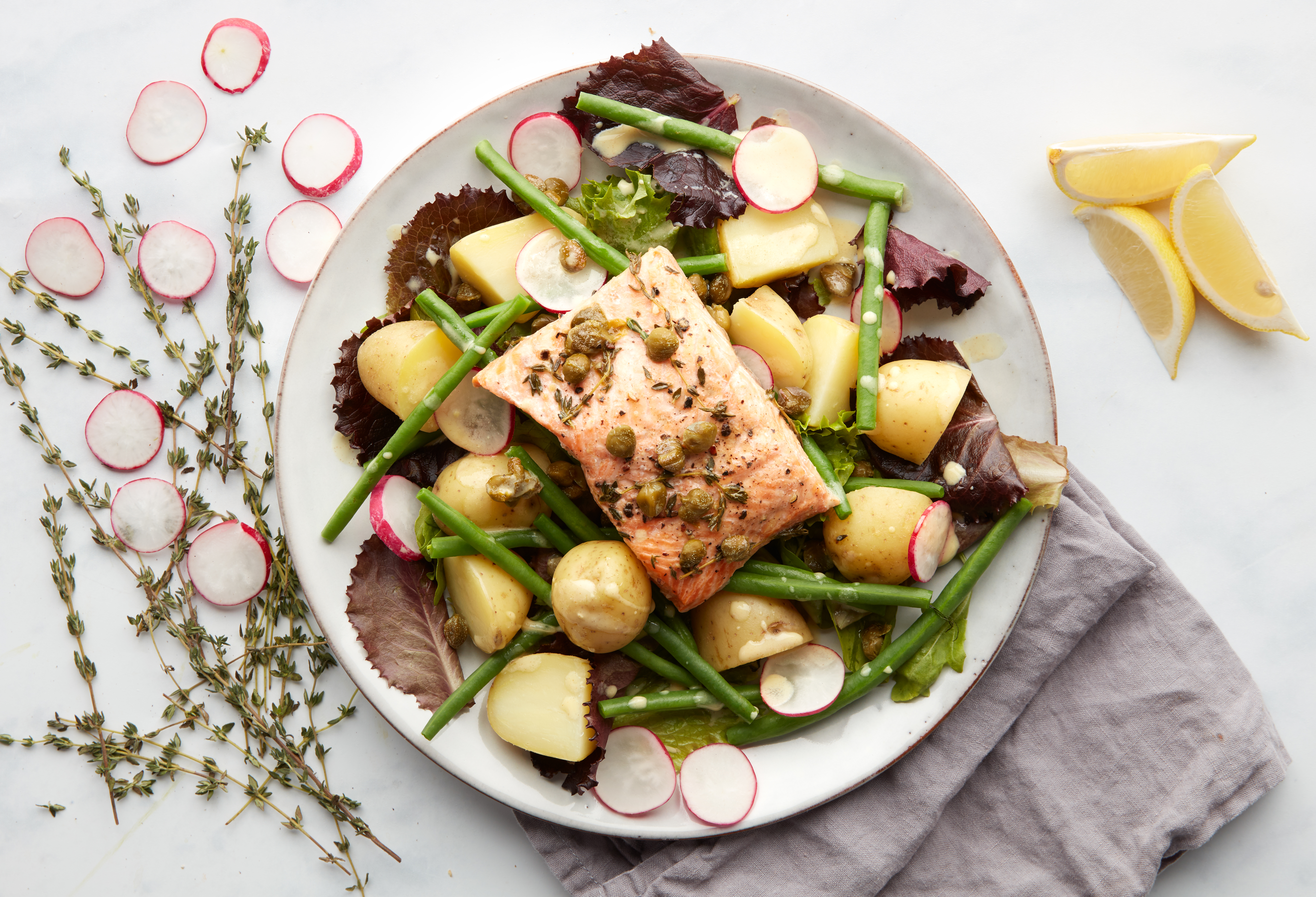 Salad Niçoise with Trout & Lemon Vinaigrette