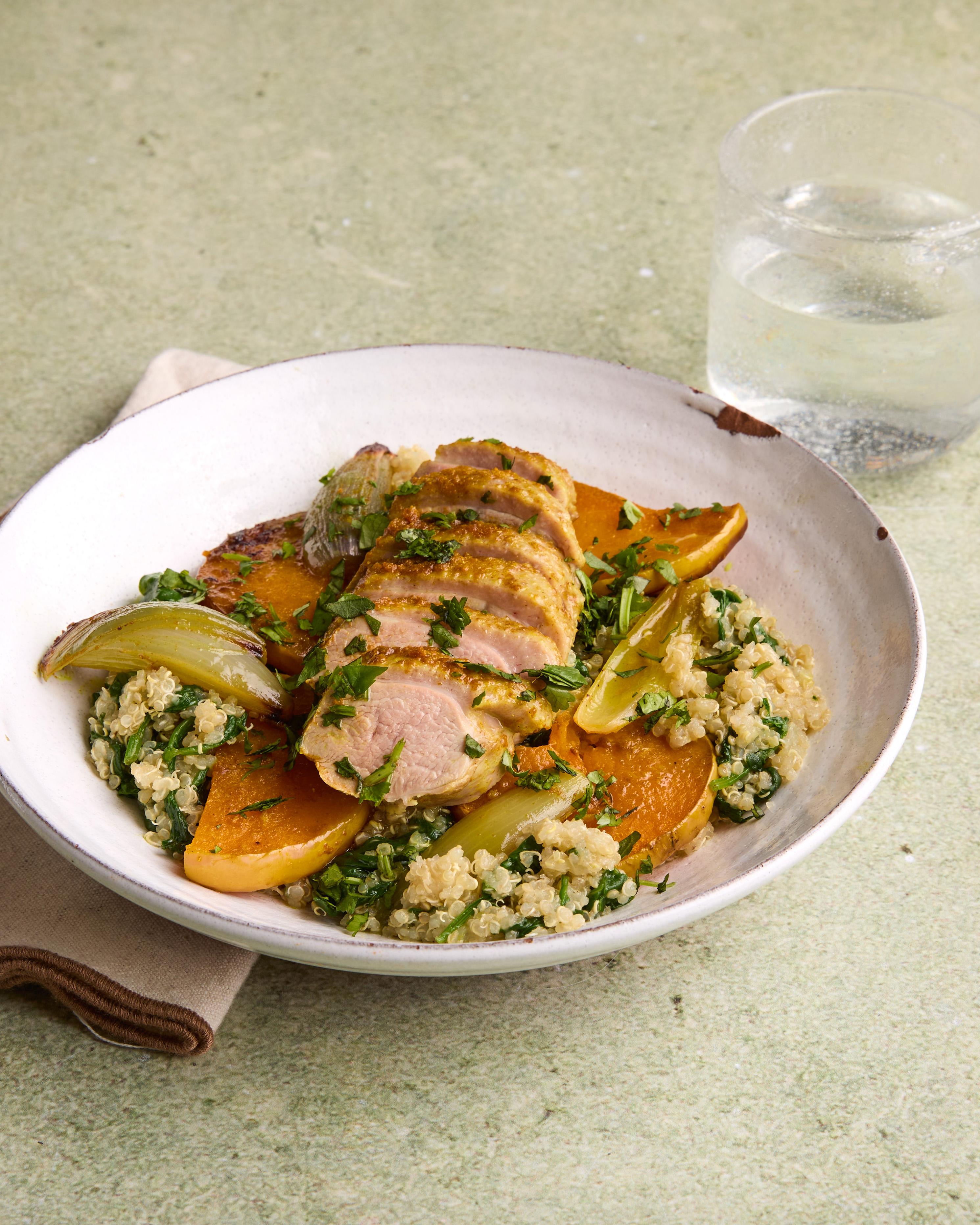 Malaysian-style Roast Duck with Quinoa, Butternut Squash & Lemongrass