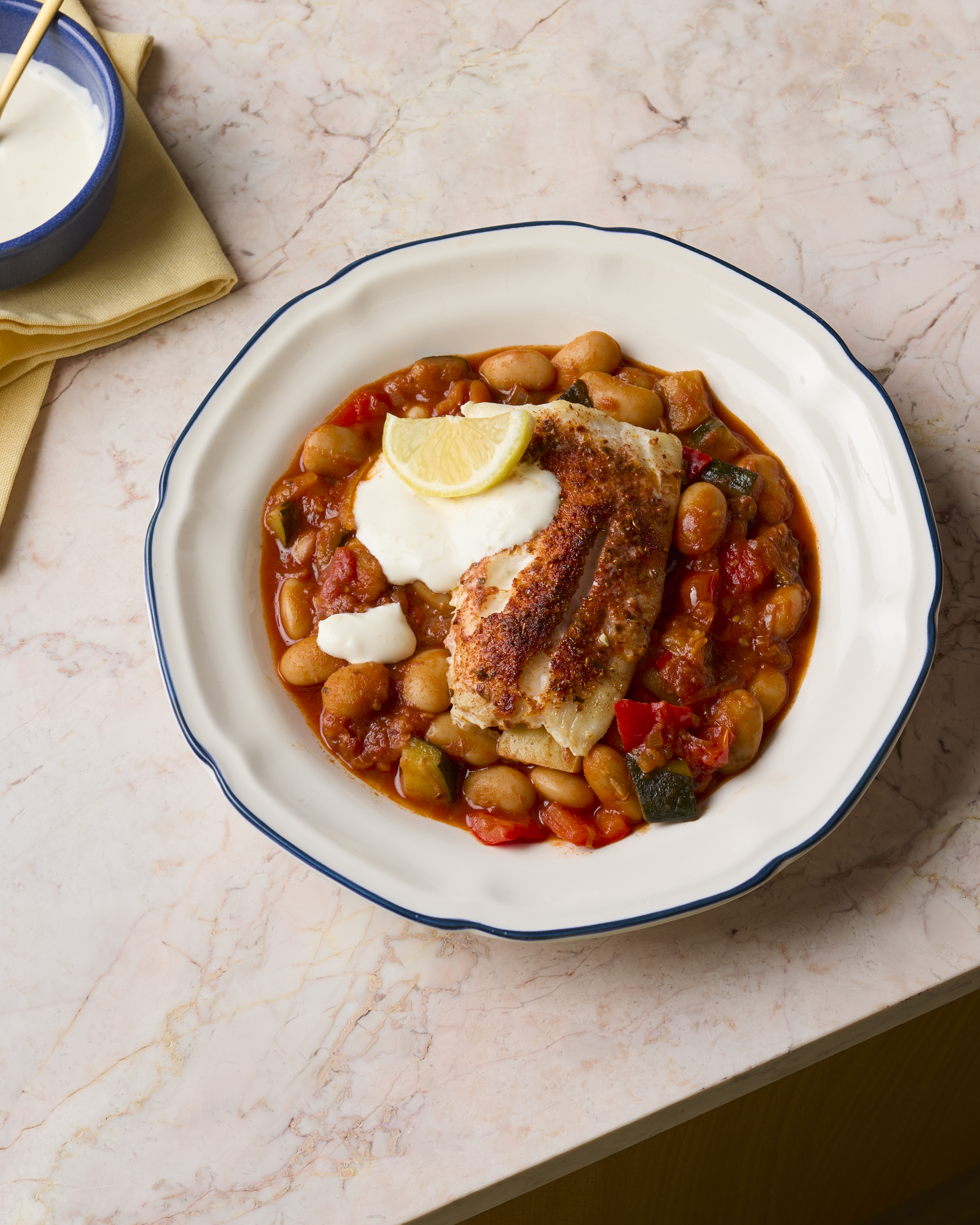 Butter Bean Stew with Smokey Hake & Lemon Yoghurt 