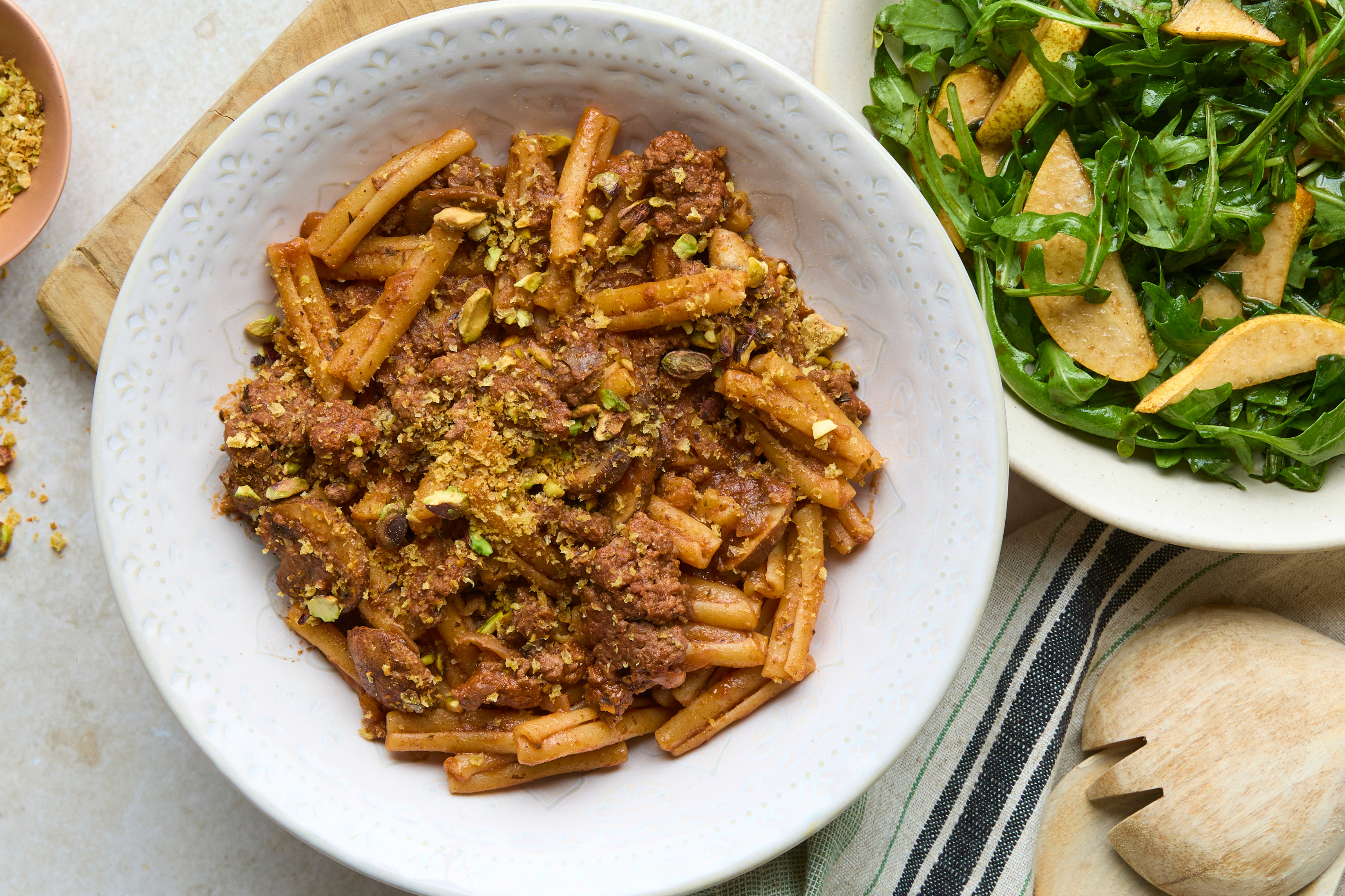 Speedy British Beef Ragu with Pistachios & Pear Salad (20 mins, Beef ...
