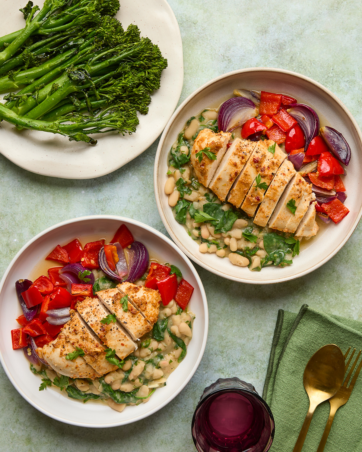 Peri Peri Chicken with Zesty Cannellini Beans & Tenderstem Broccoli