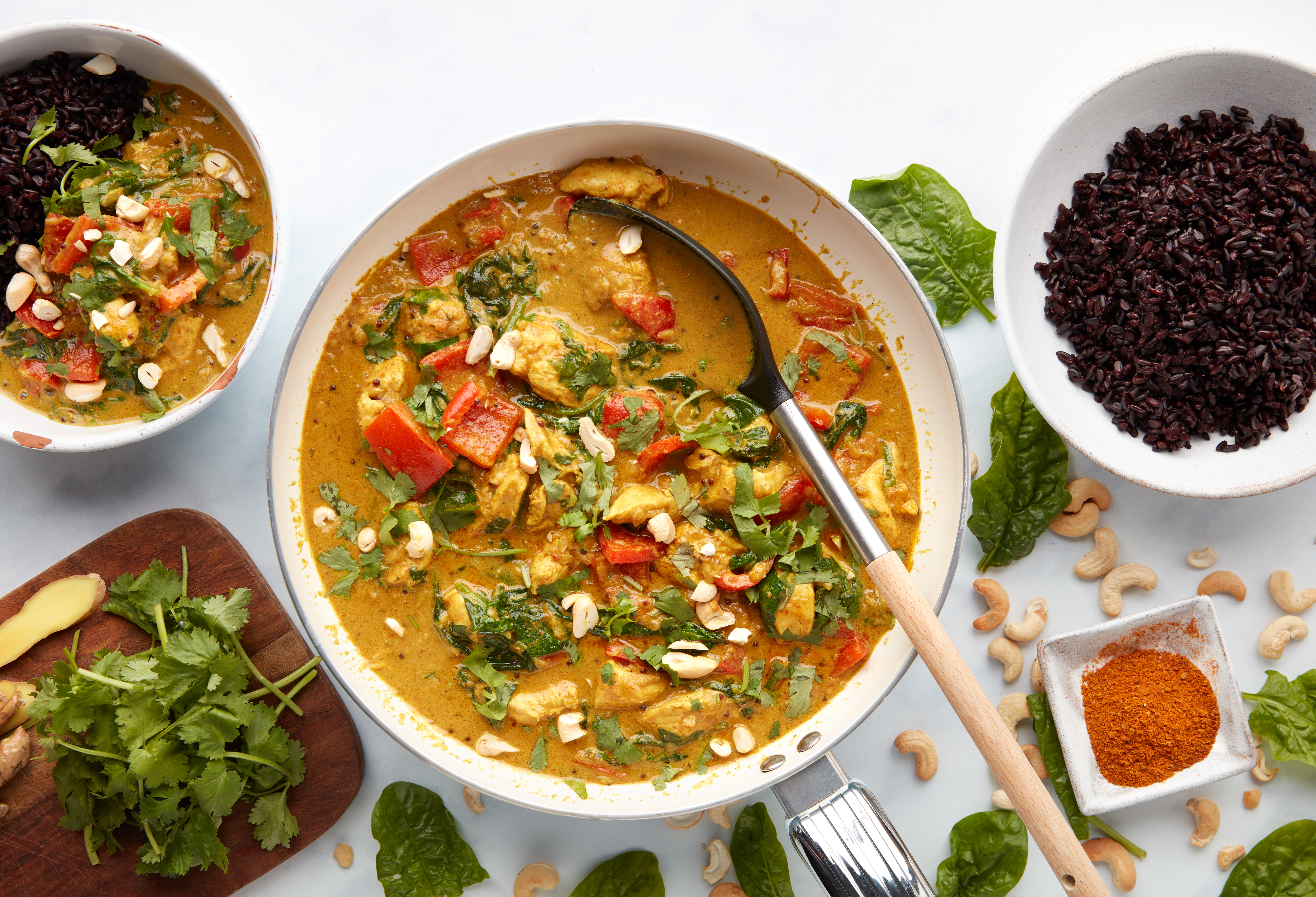 Chicken Korma with Spinach & Black Rice