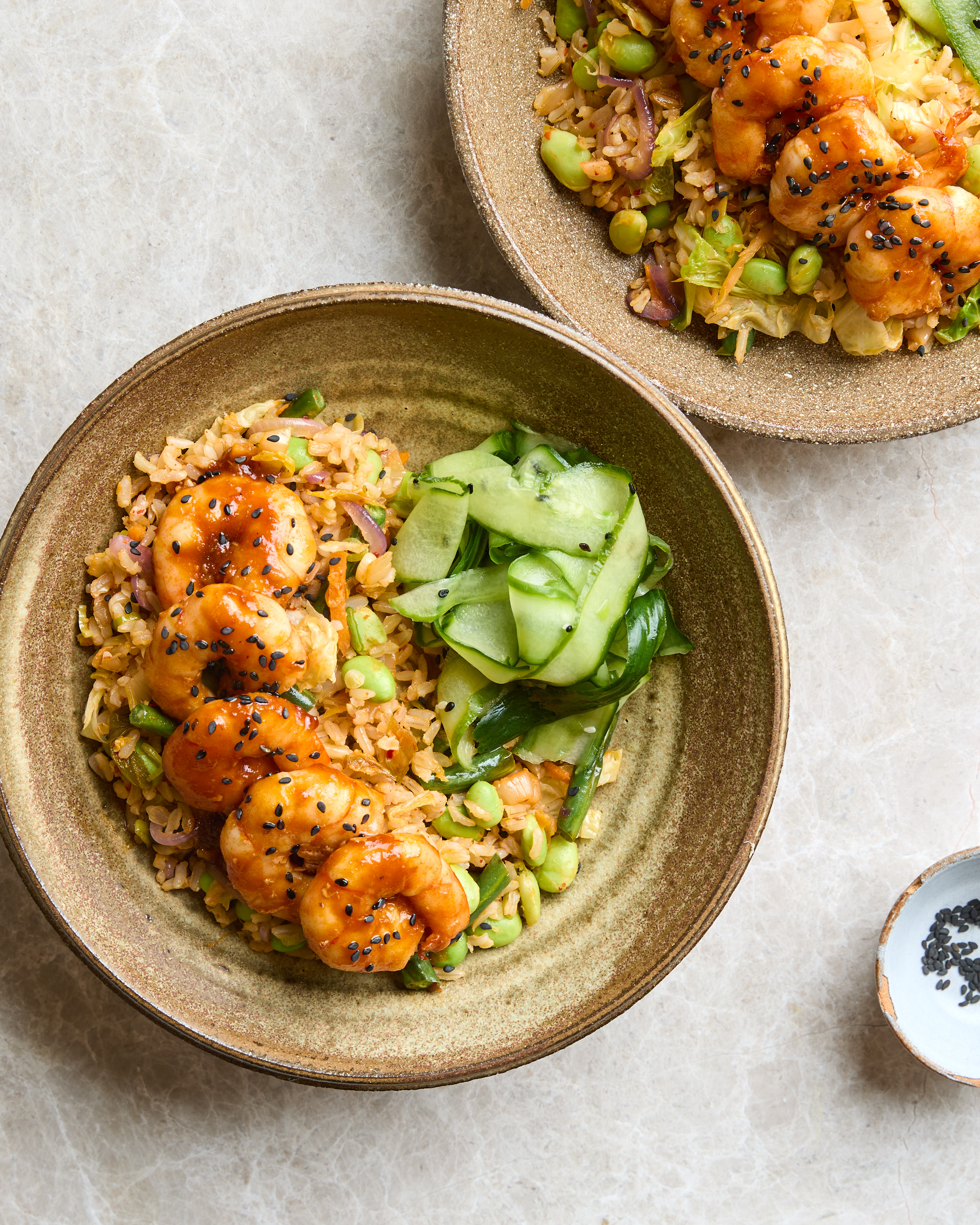 Gochujang Tiger Prawns with Kimchi Fried Rice 