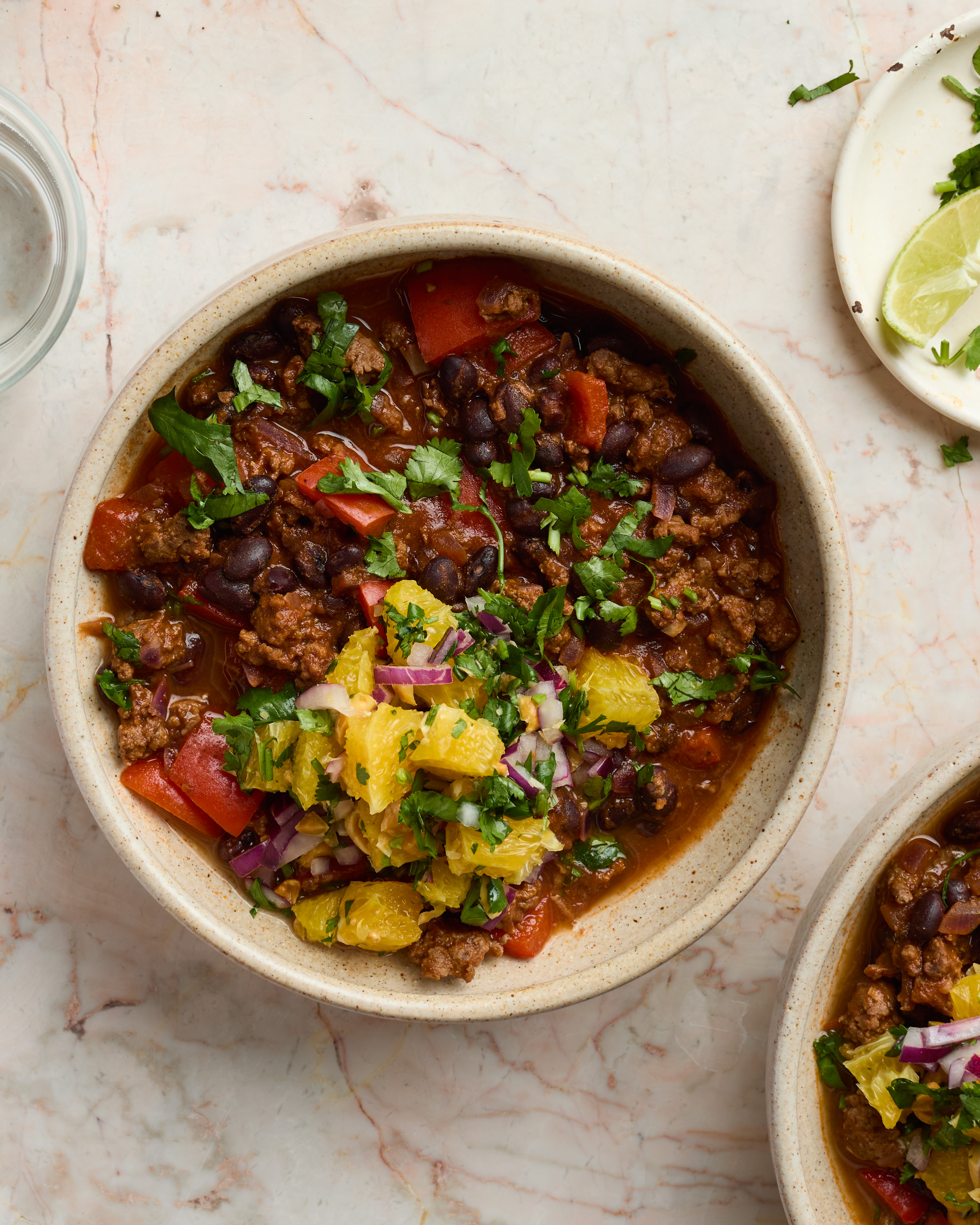 Chipotle Venison Stew with Black Beans & Orange Peanut Salsa