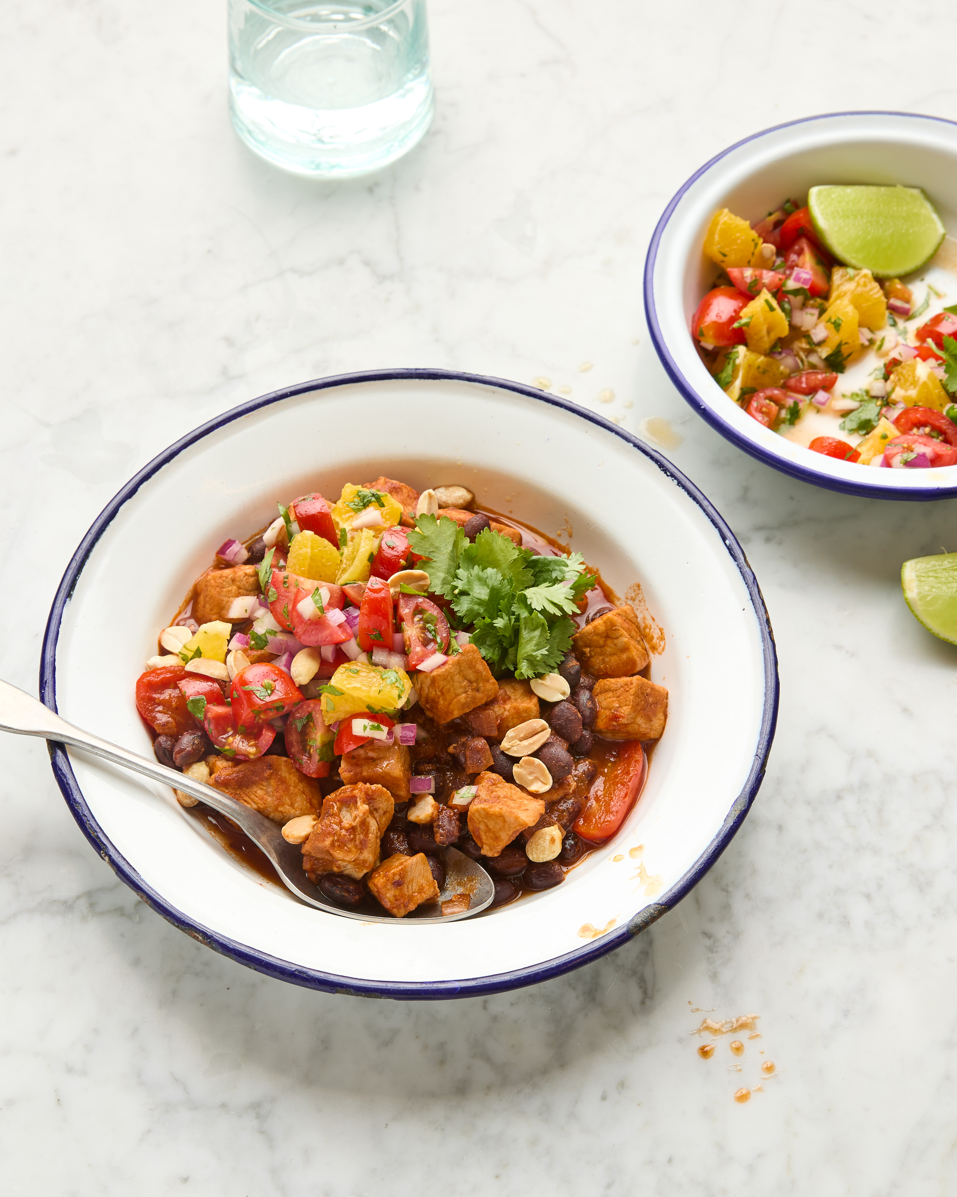 Chipotle Venison Stew with Black Beans & Orange Peanut Salsa