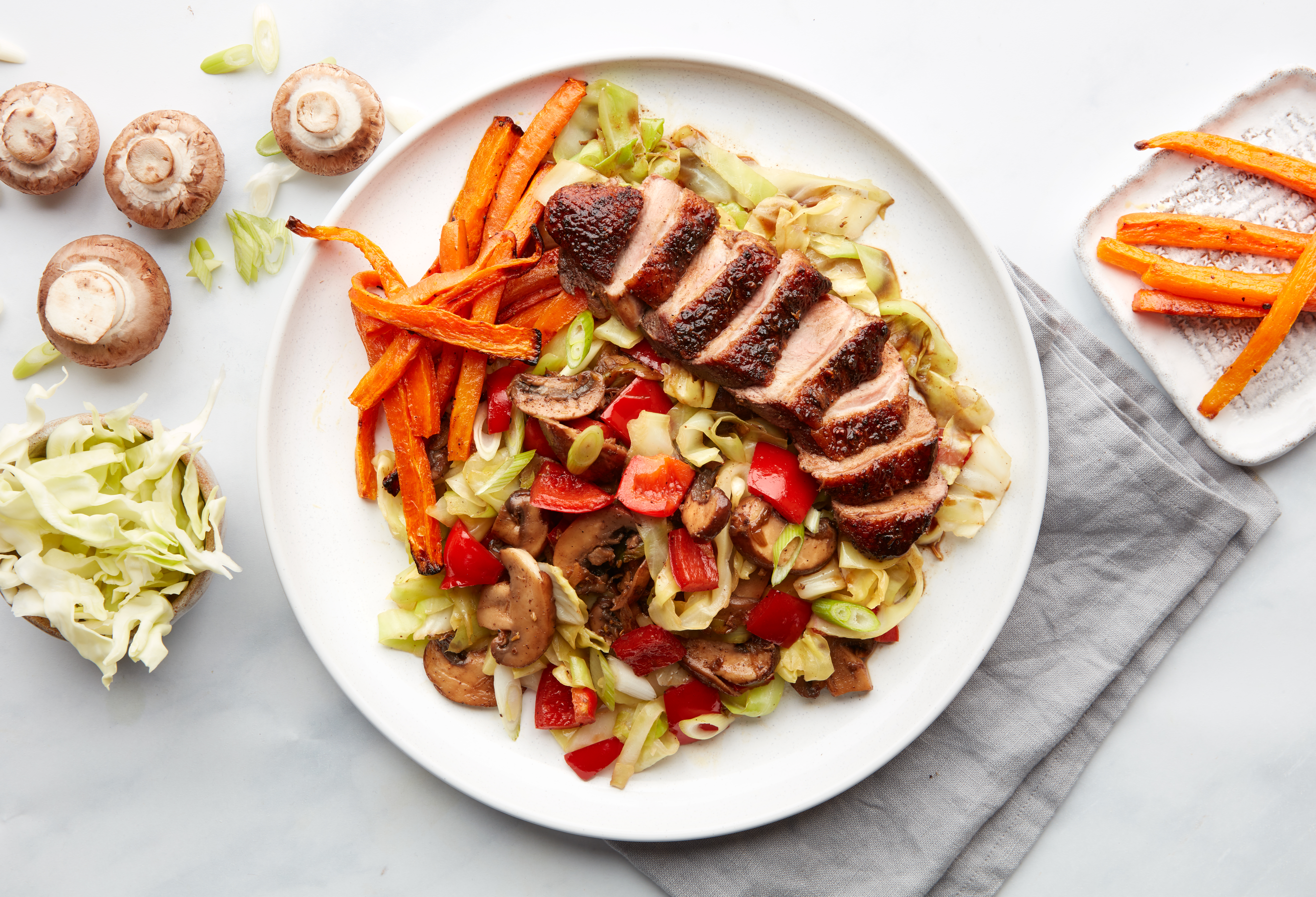 Five-spice Glazed Duck with Sweetheart Cabbage