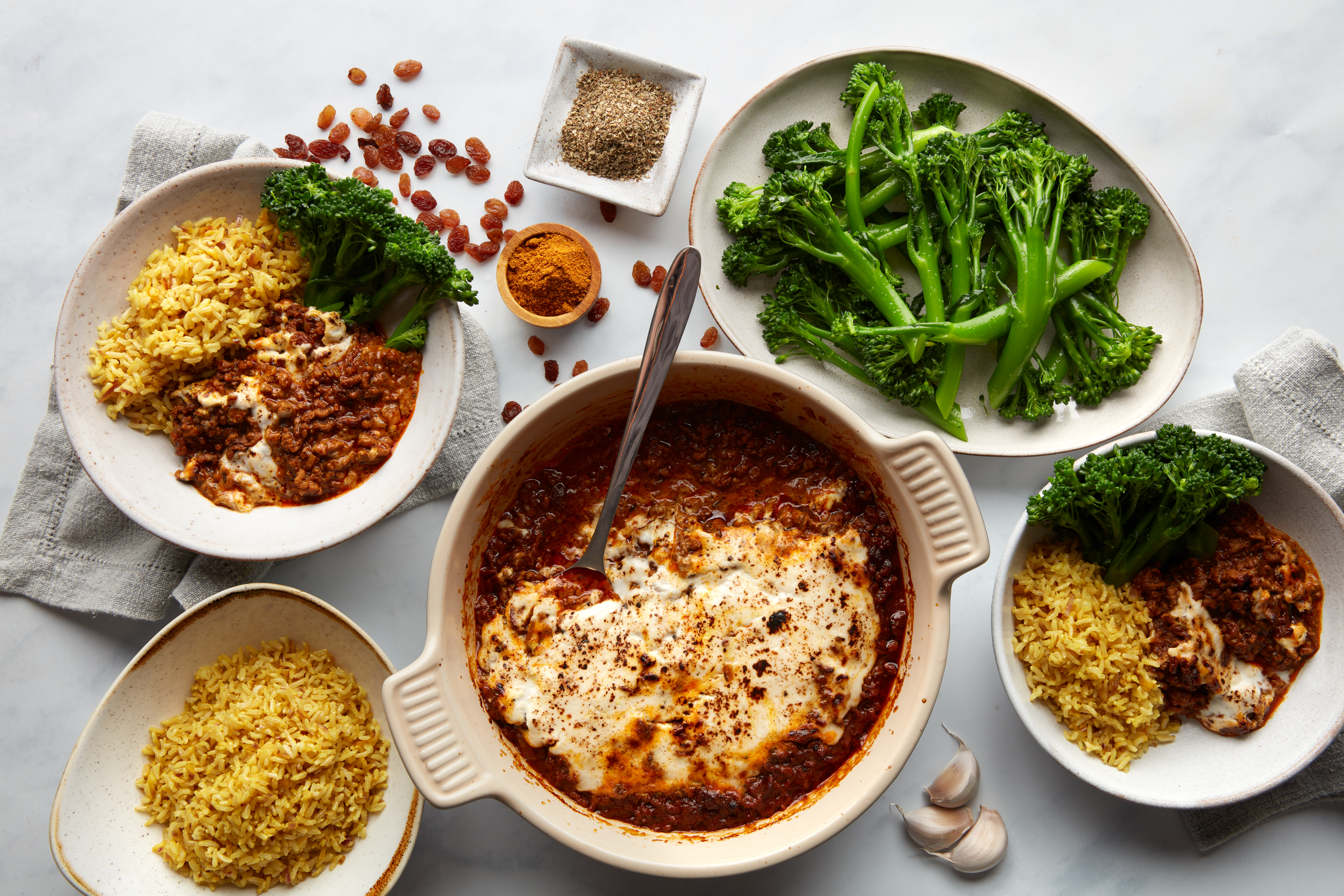 South African Curry Beef Bake with Raisins